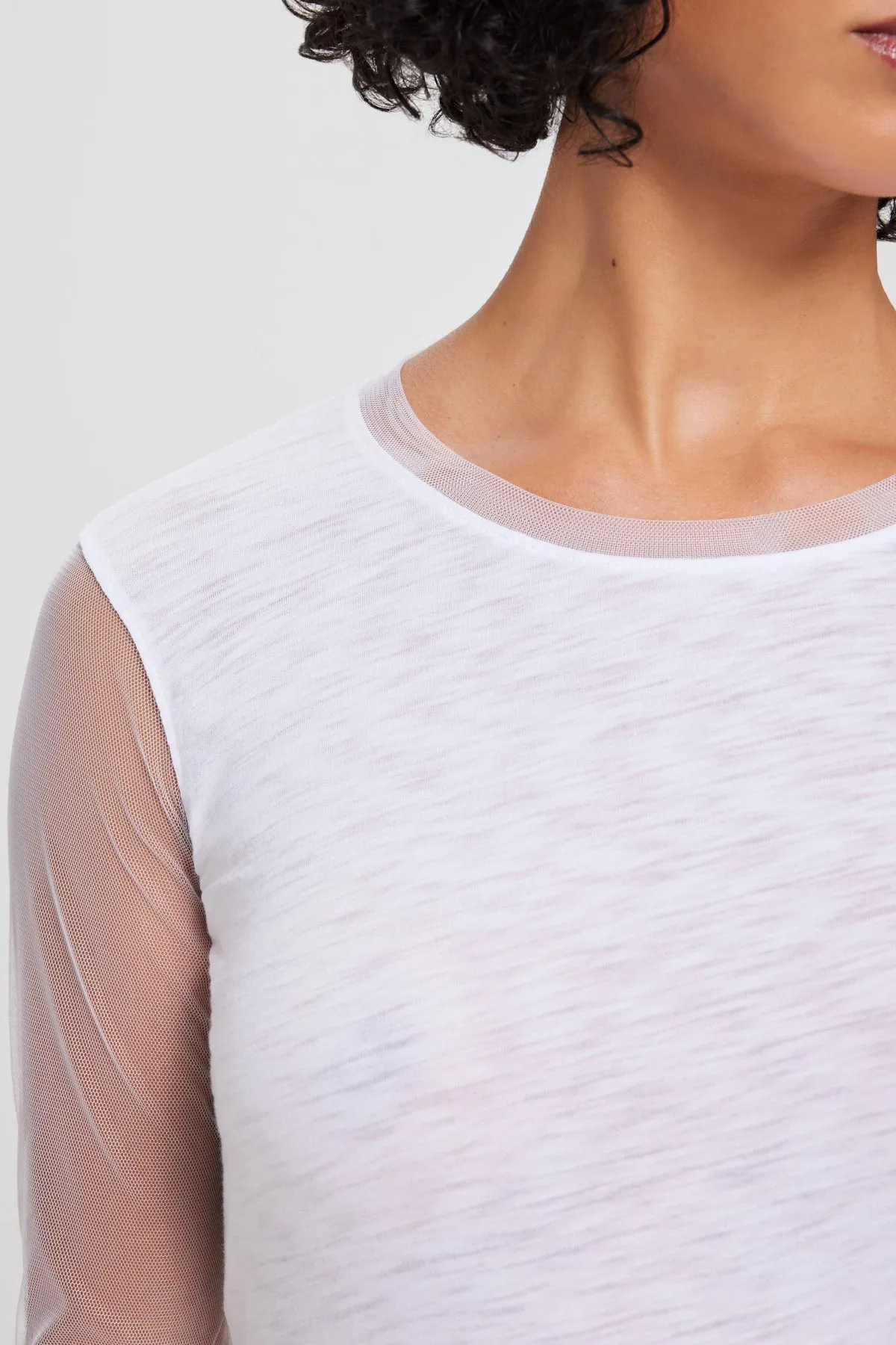 Tulle Long Sleeve Tee sold by Goldie Tees product image thumbnail 4