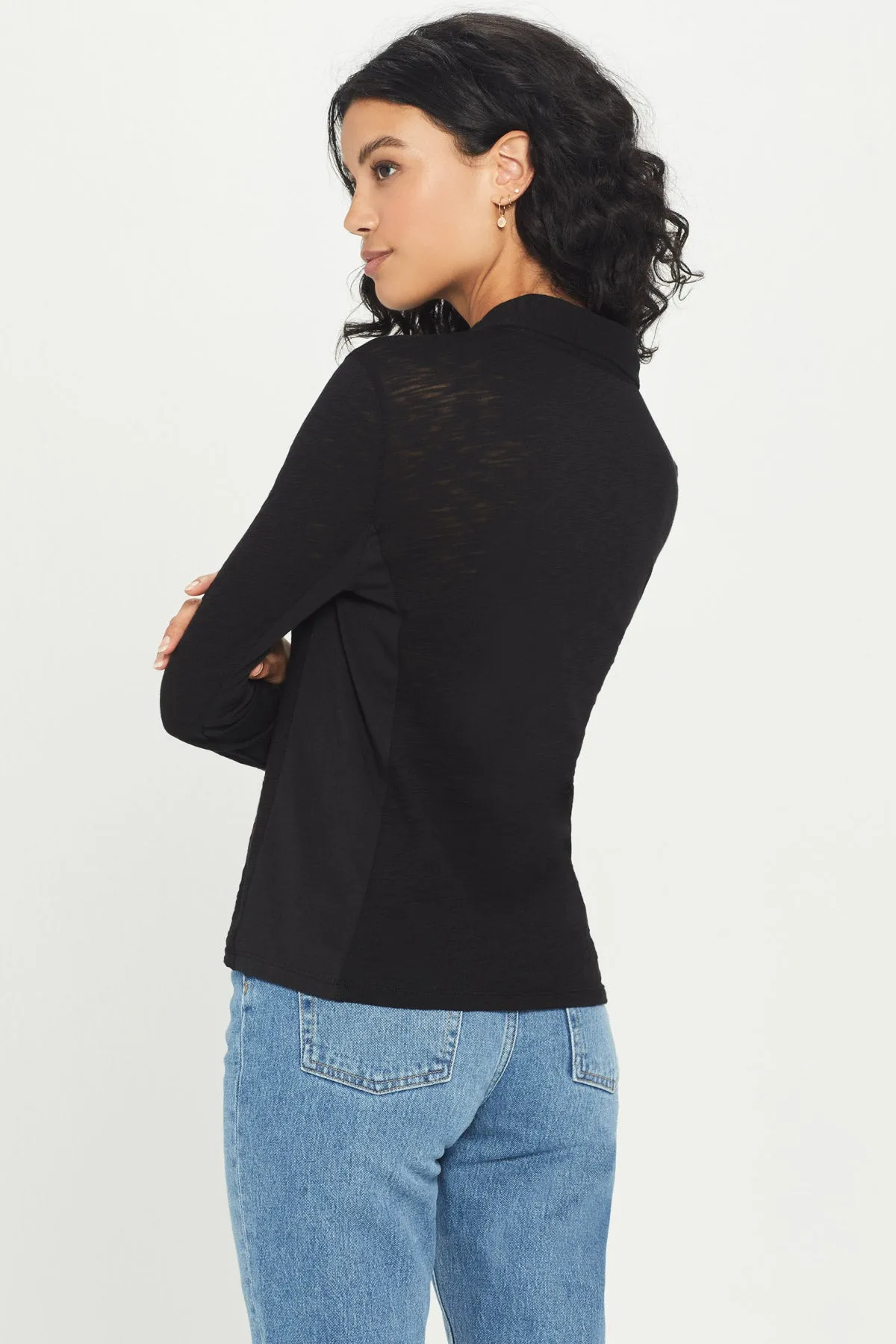 Slub + Jersey Polo Tee sold by Goldie Tees product image thumbnail 5