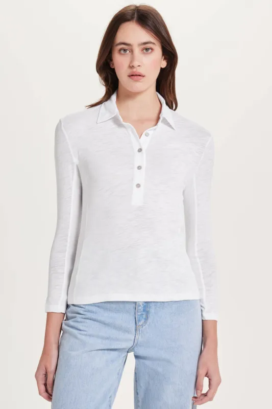 Slub + Jersey Polo Tee sold by Goldie Tees