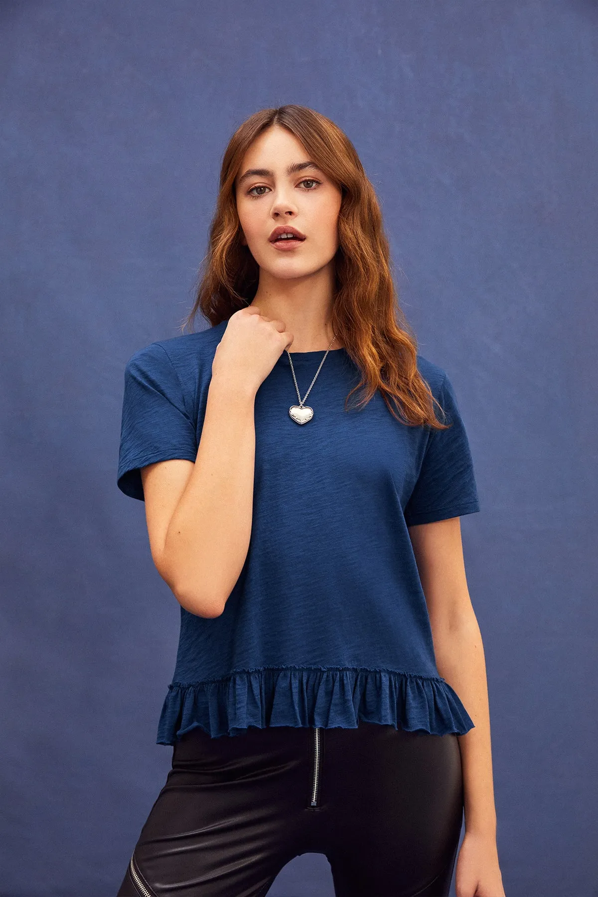 Amity Ruffle Tee sold by Goldie Tees product image thumbnail 3