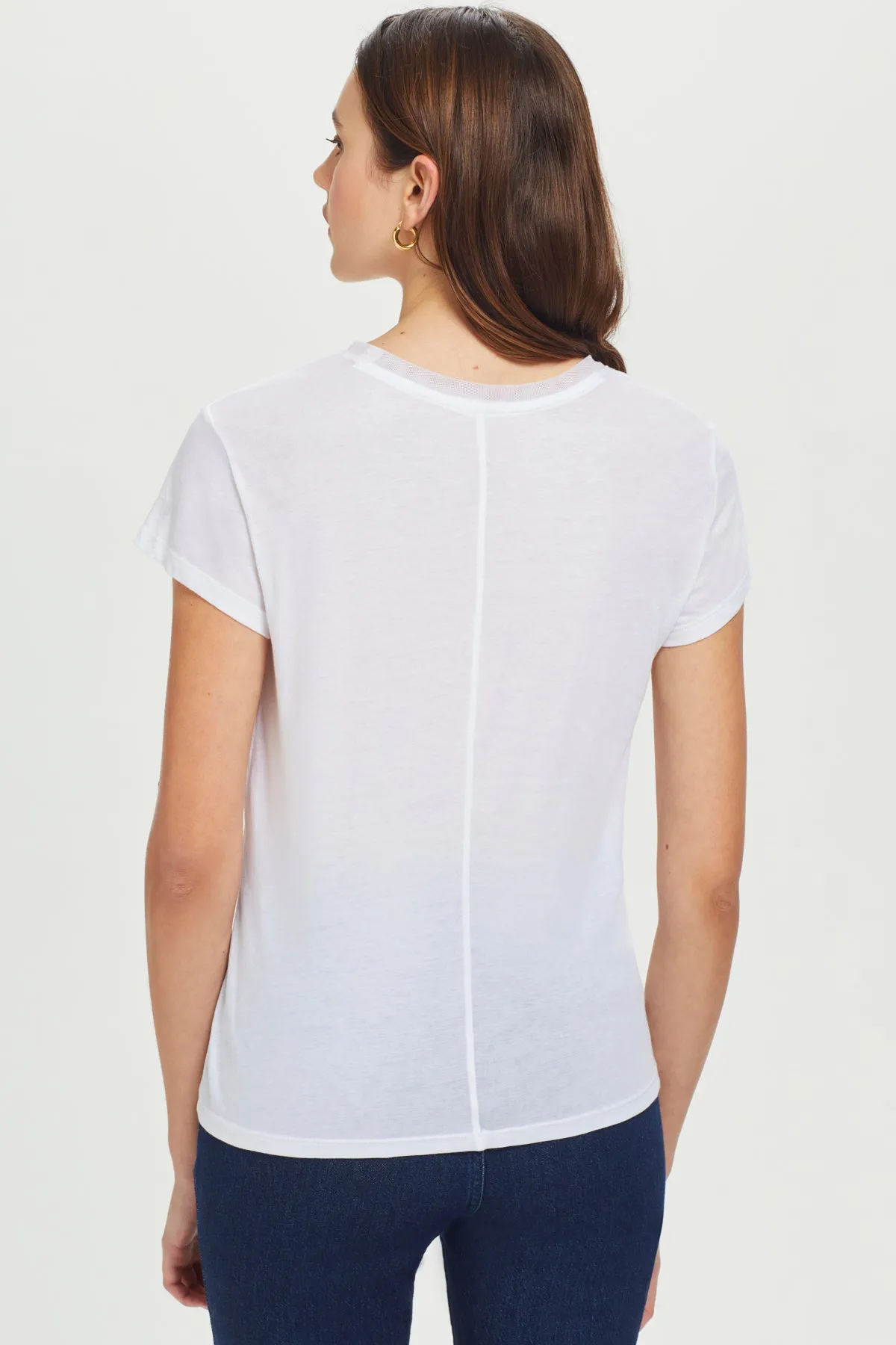 Organic Mesh Ringer Tee sold by Goldie Tees product image thumbnail 3