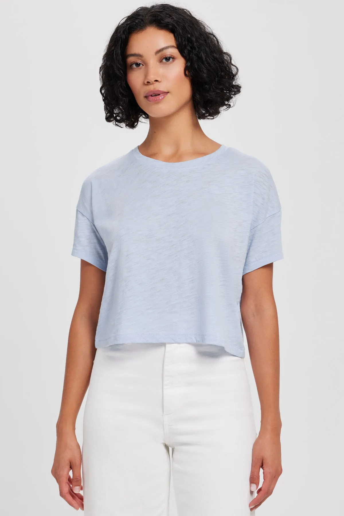 Signature Slub Crop Tee sold by Goldie Tees