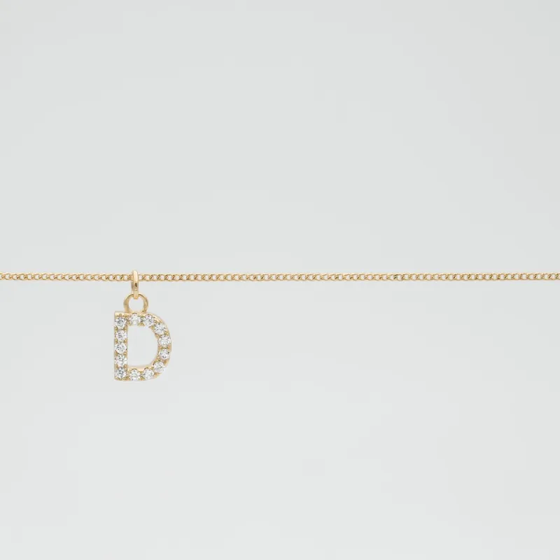 Samara Pave Initial Belly chain sold by PRYA