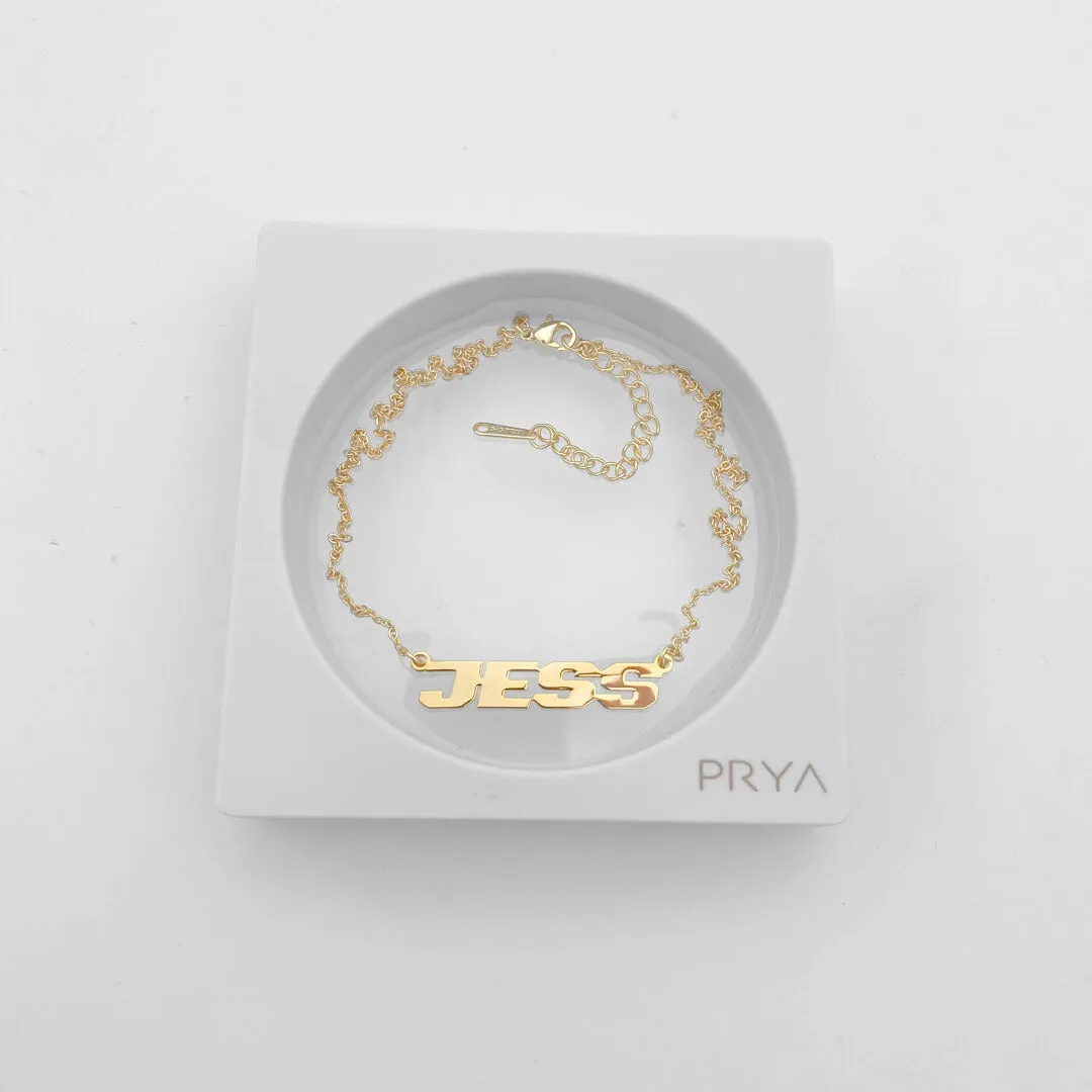 Action Custom Name Necklace sold by PRYA product image thumbnail 4