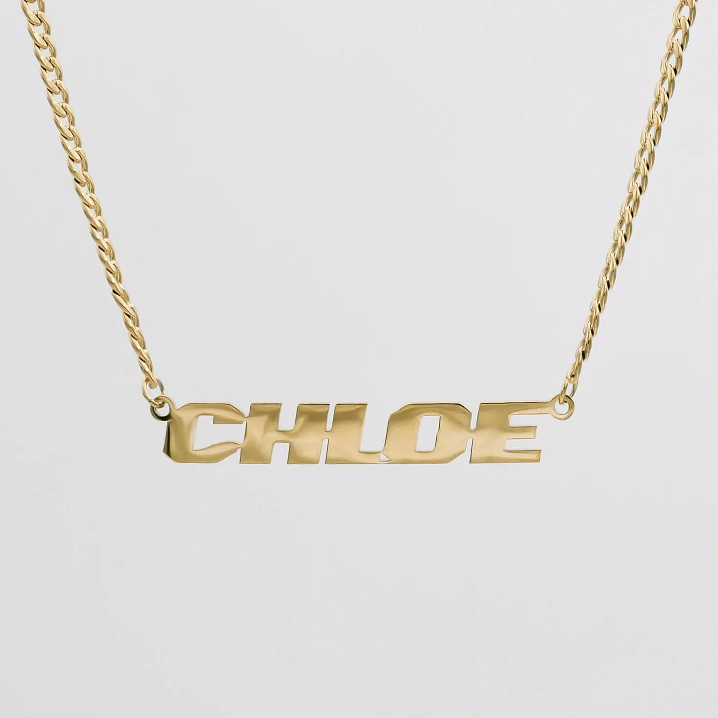 Action Custom Name Necklace sold by PRYA