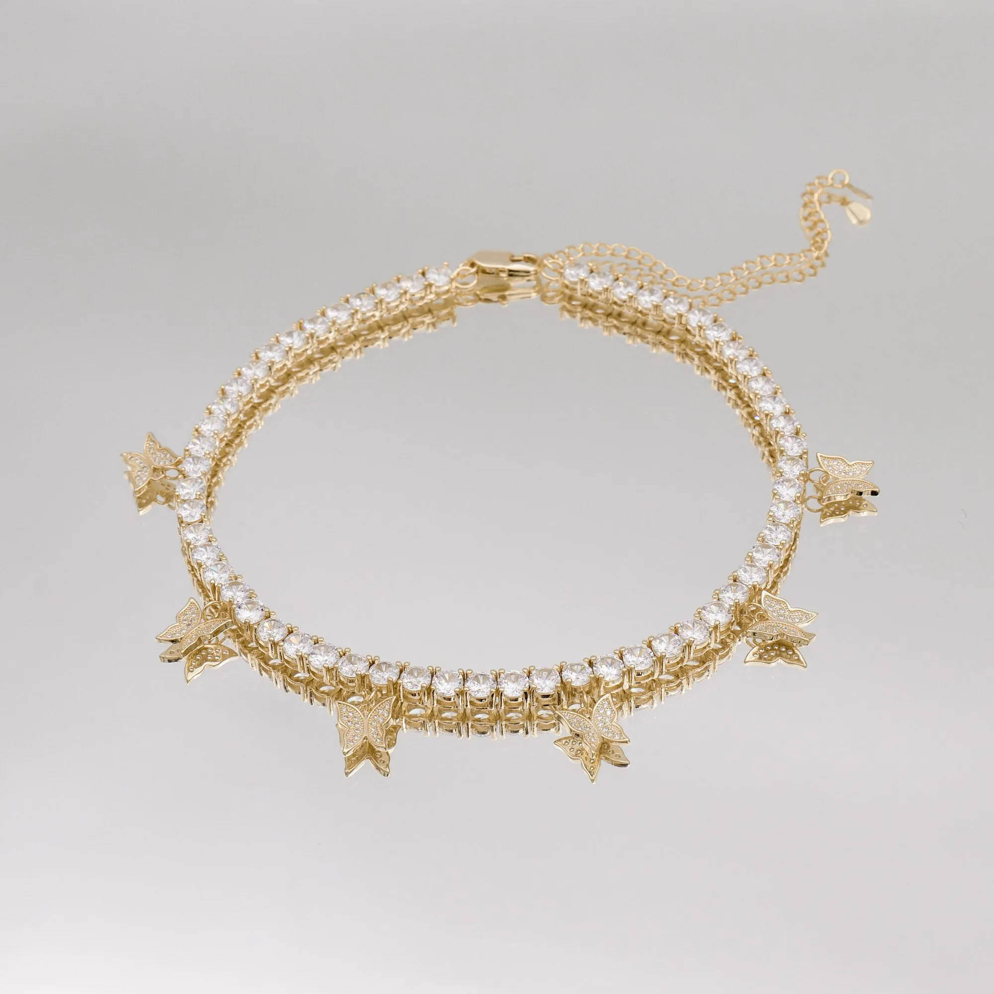 Butterfly Tennis CZ Choker | PRYA™ sold by PRYA product image thumbnail 5