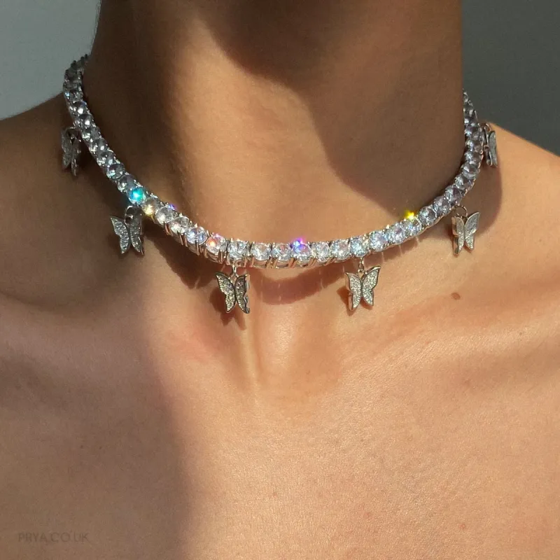 Icy Butterfly CZ Choker | PRYA™ sold by PRYA