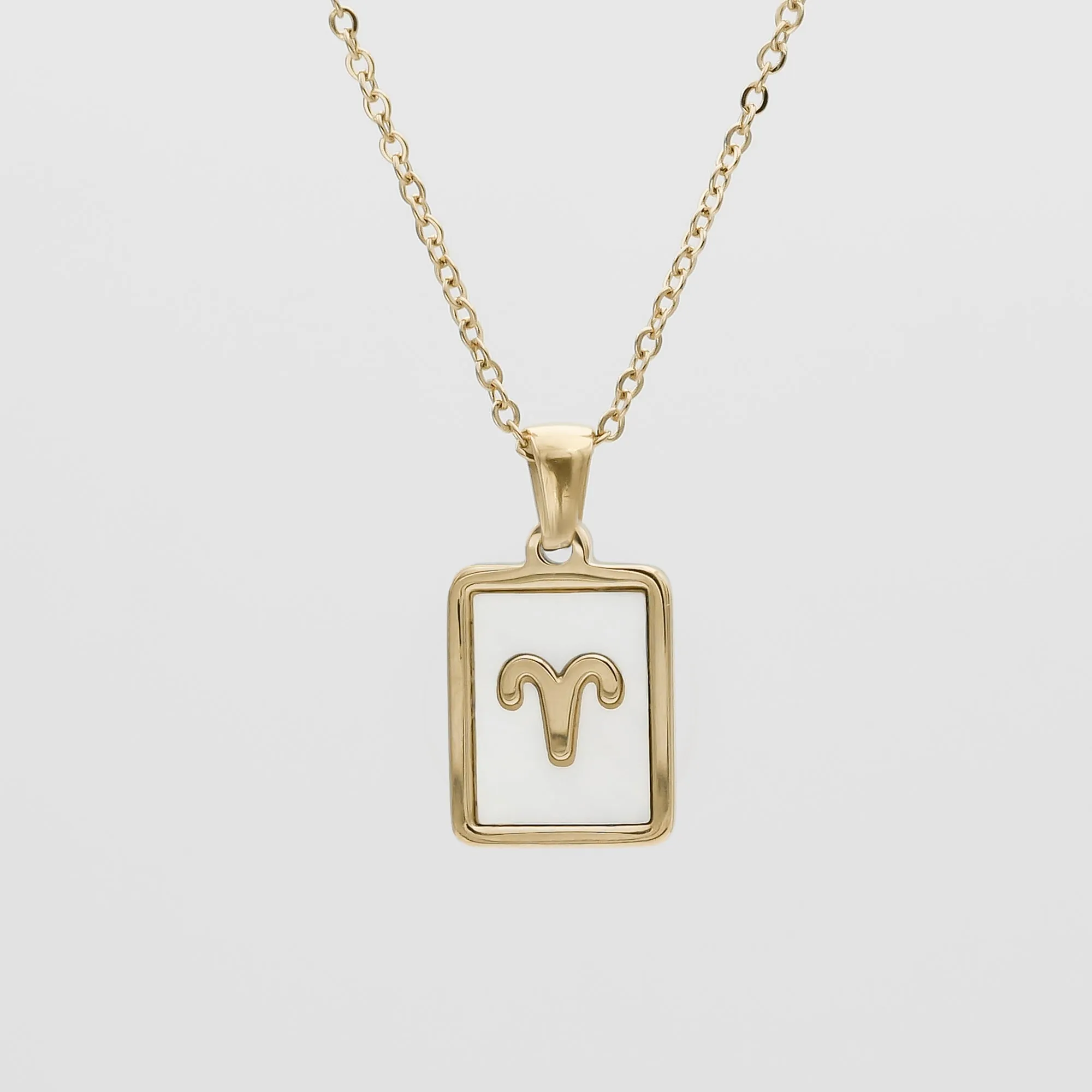 Opal Zodiac Symbol Necklace sold by PRYA