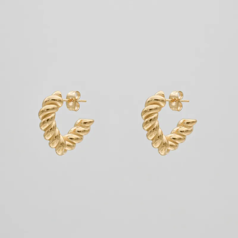 Cara Twisted Earrings made by PRYA