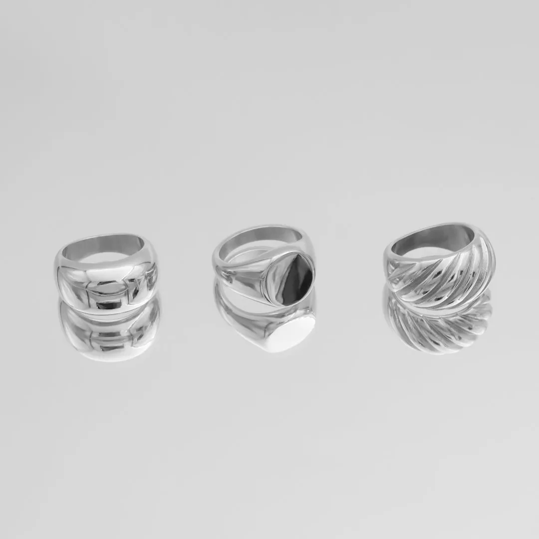 Alexa Dome Ring | Silver sold by PRYA product image thumbnail 2