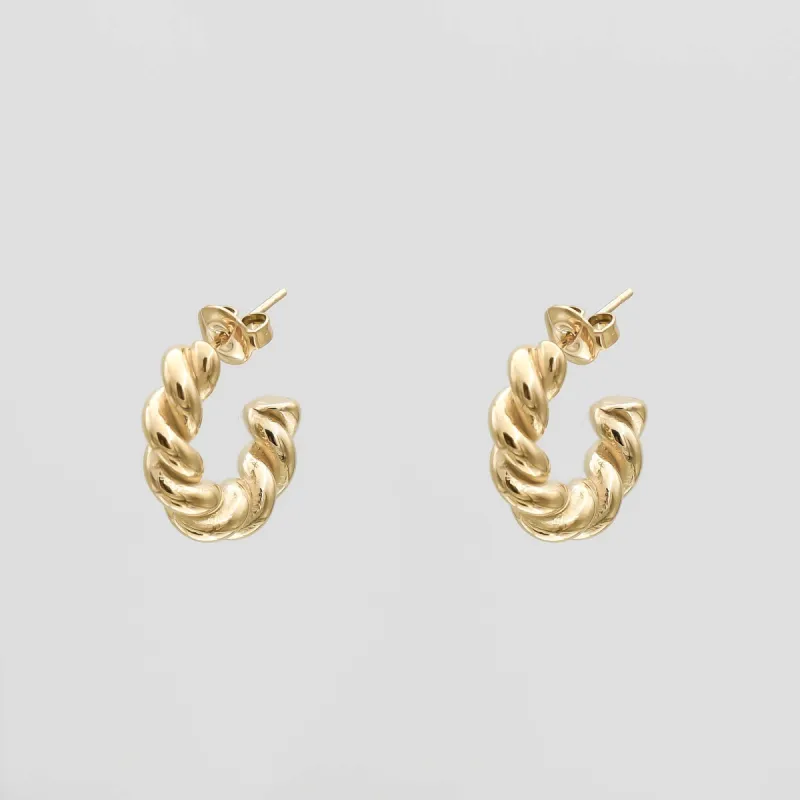 Tamia Twisted Earrings made by PRYA