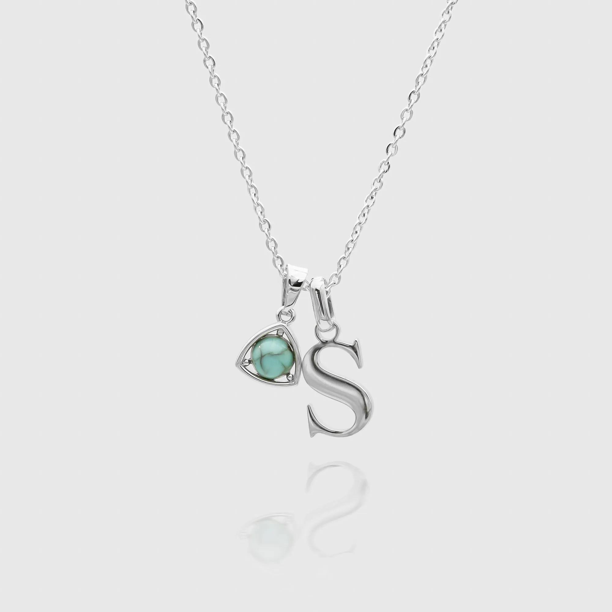 Kayla Initial & Birthstone Necklace sold by PRYA product image thumbnail 3