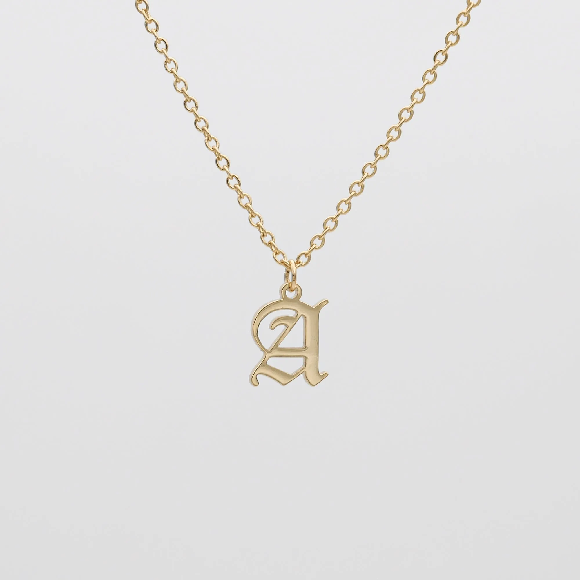 Old English Initial Necklace sold by PRYA product image thumbnail 2