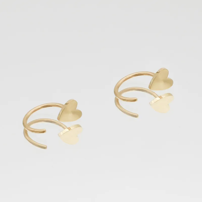 Harper Half Hoop Earrings sold by PRYA
