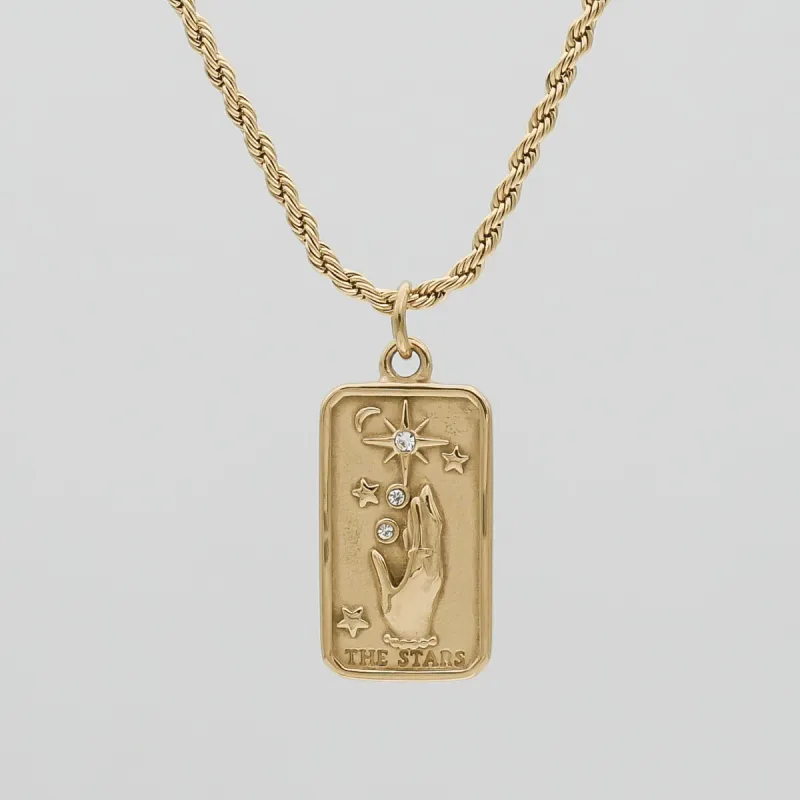 The Stars Tarot Card Necklace sold by PRYA