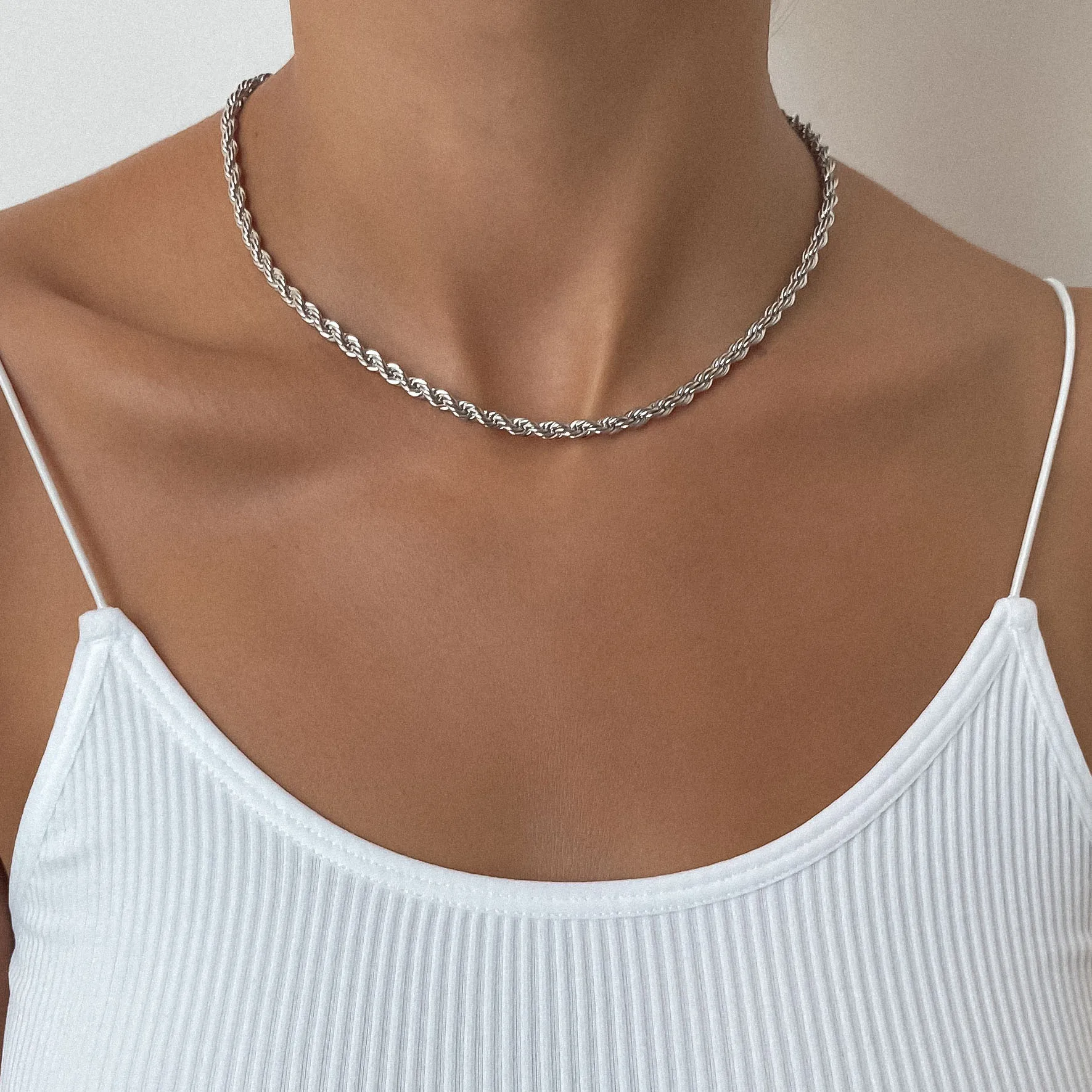Rope Chain | Silver sold by PRYA product image thumbnail 2