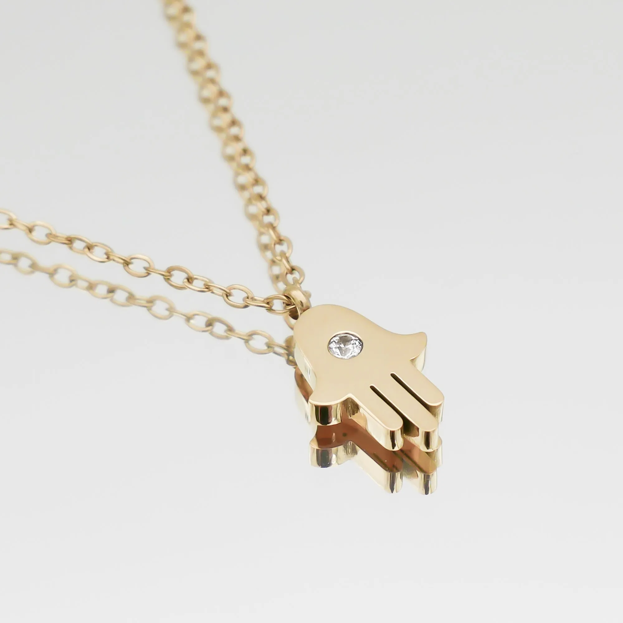 Amalie Hand of Hamsa Necklace sold by PRYA product image thumbnail 5