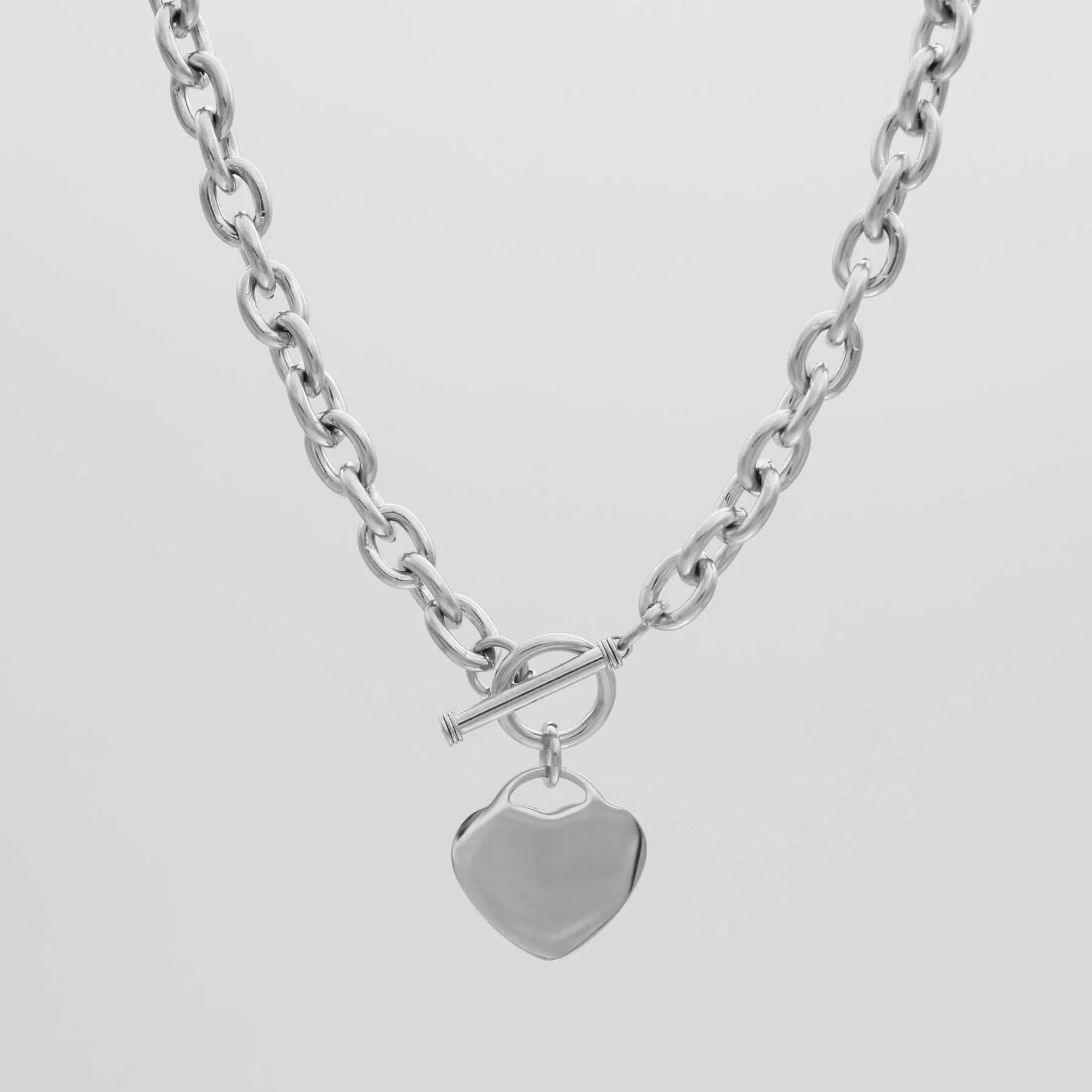Hayley Heart T-Bar Necklace sold by PRYA product image thumbnail 4