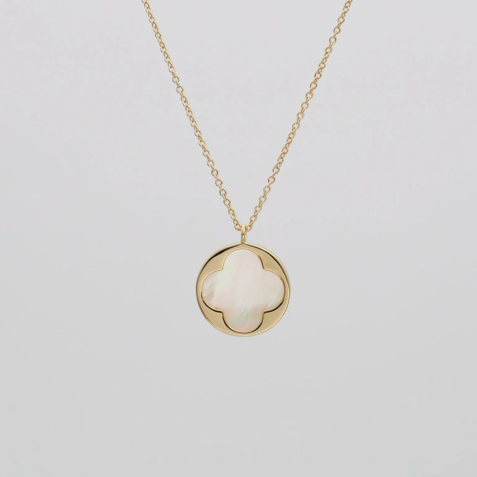 Faith Four Leaf Clover Opal Necklace sold by PRYA product image thumbnail 3