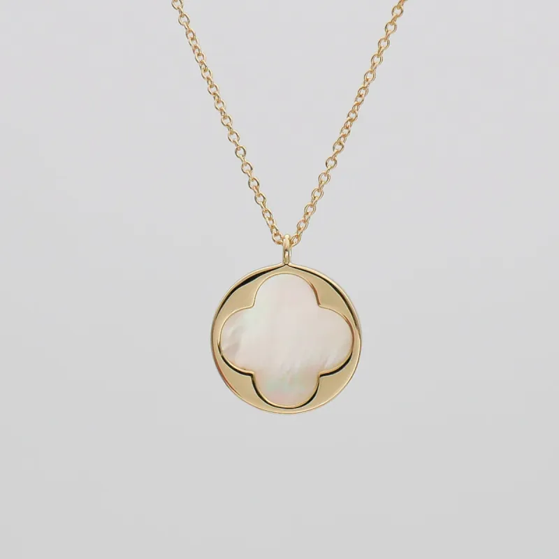 Faith Four Leaf Clover Opal Necklace sold by PRYA