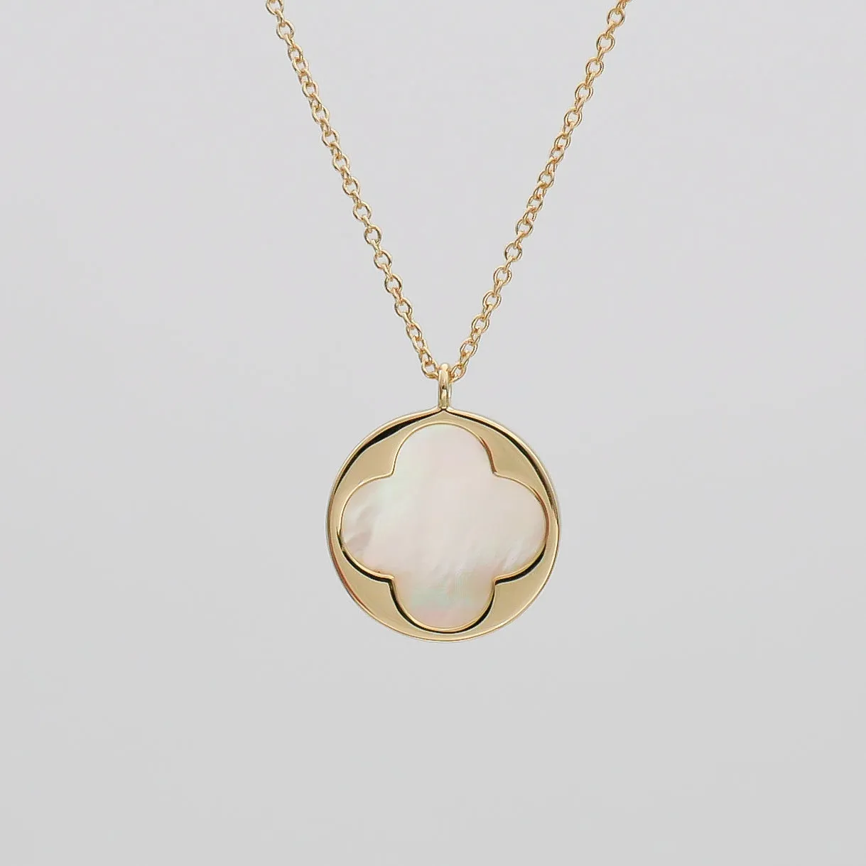 Faith Four Leaf Clover Opal Necklace sold by PRYA