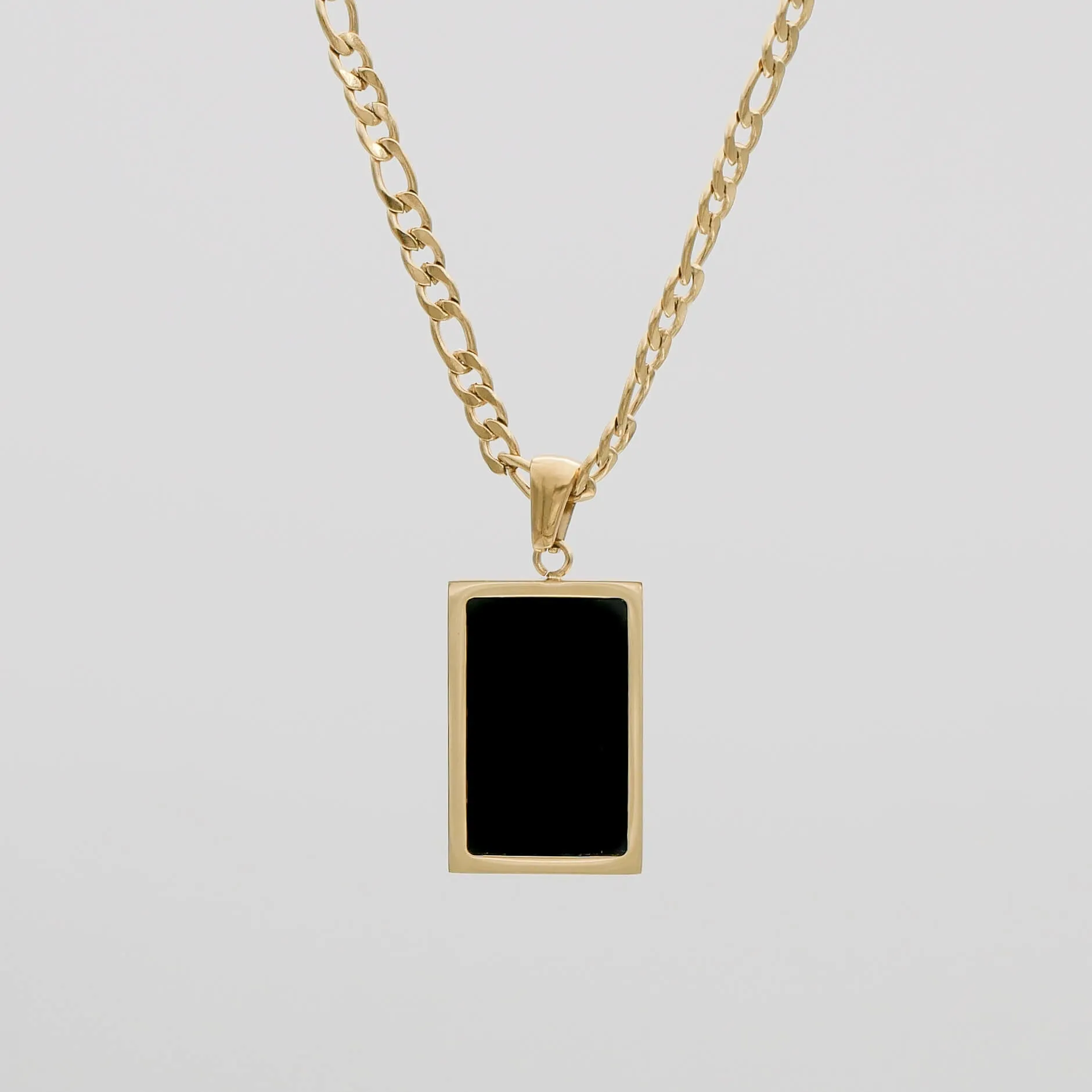 Saraya Onyx Tablet Necklace sold by PRYA