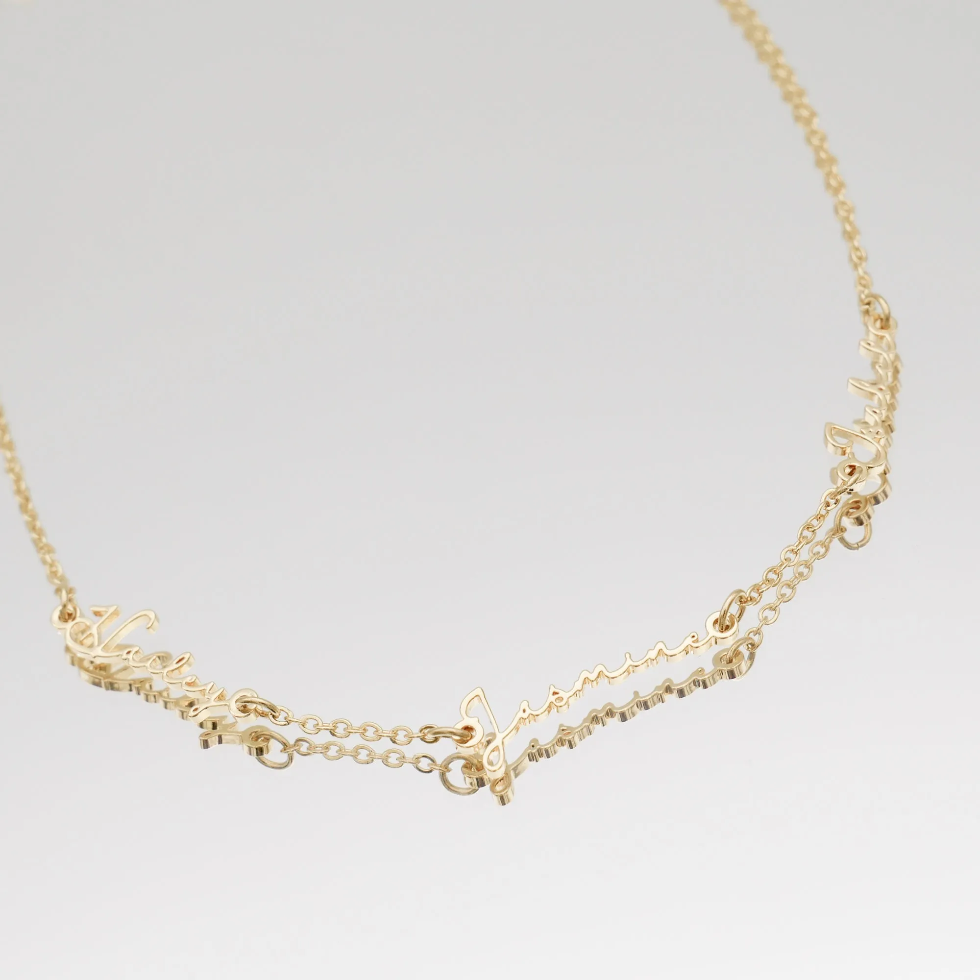 Selina Multiple Name Necklace sold by PRYA product image thumbnail 3