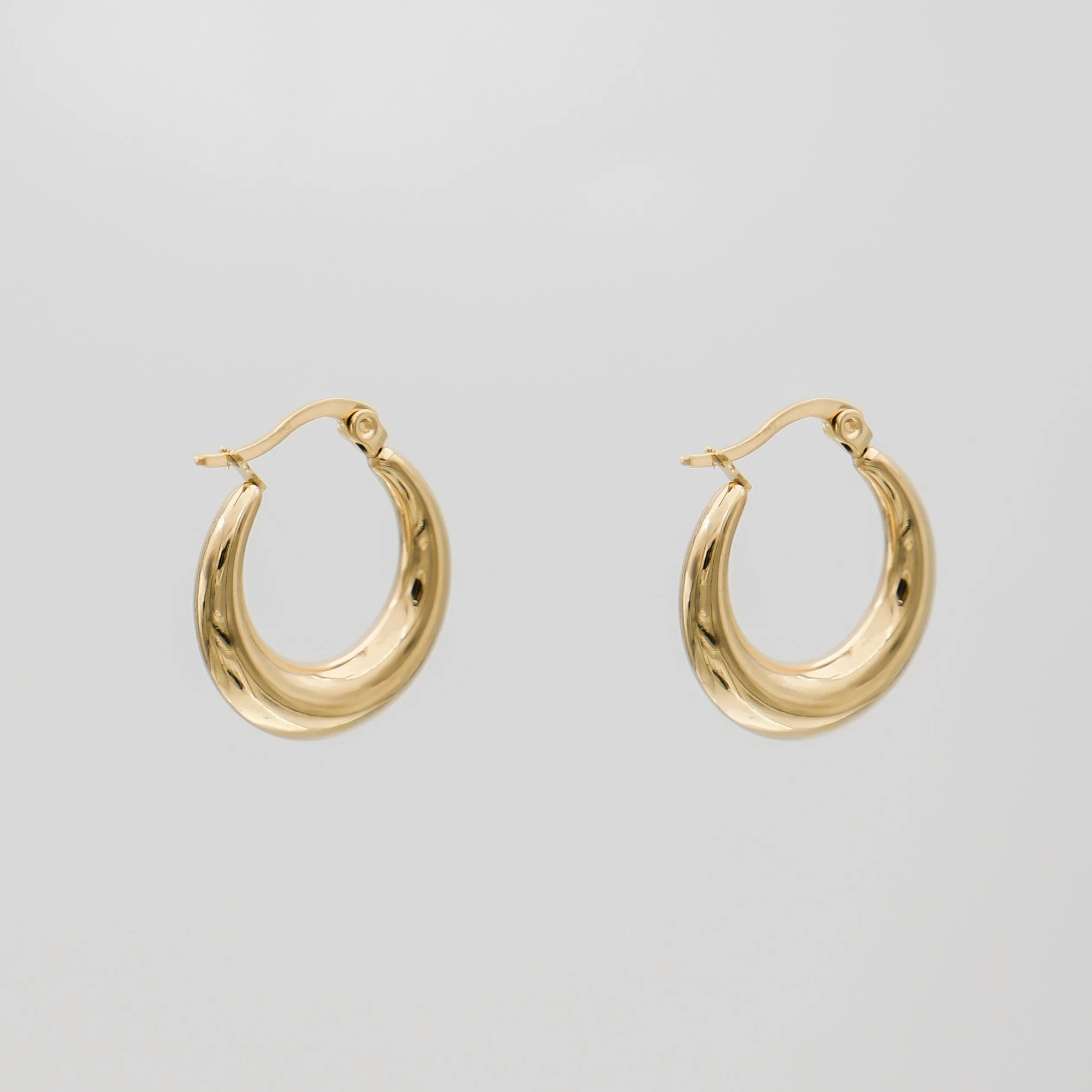 Lina Hoop Earrings | Gold sold by PRYA product image thumbnail 2