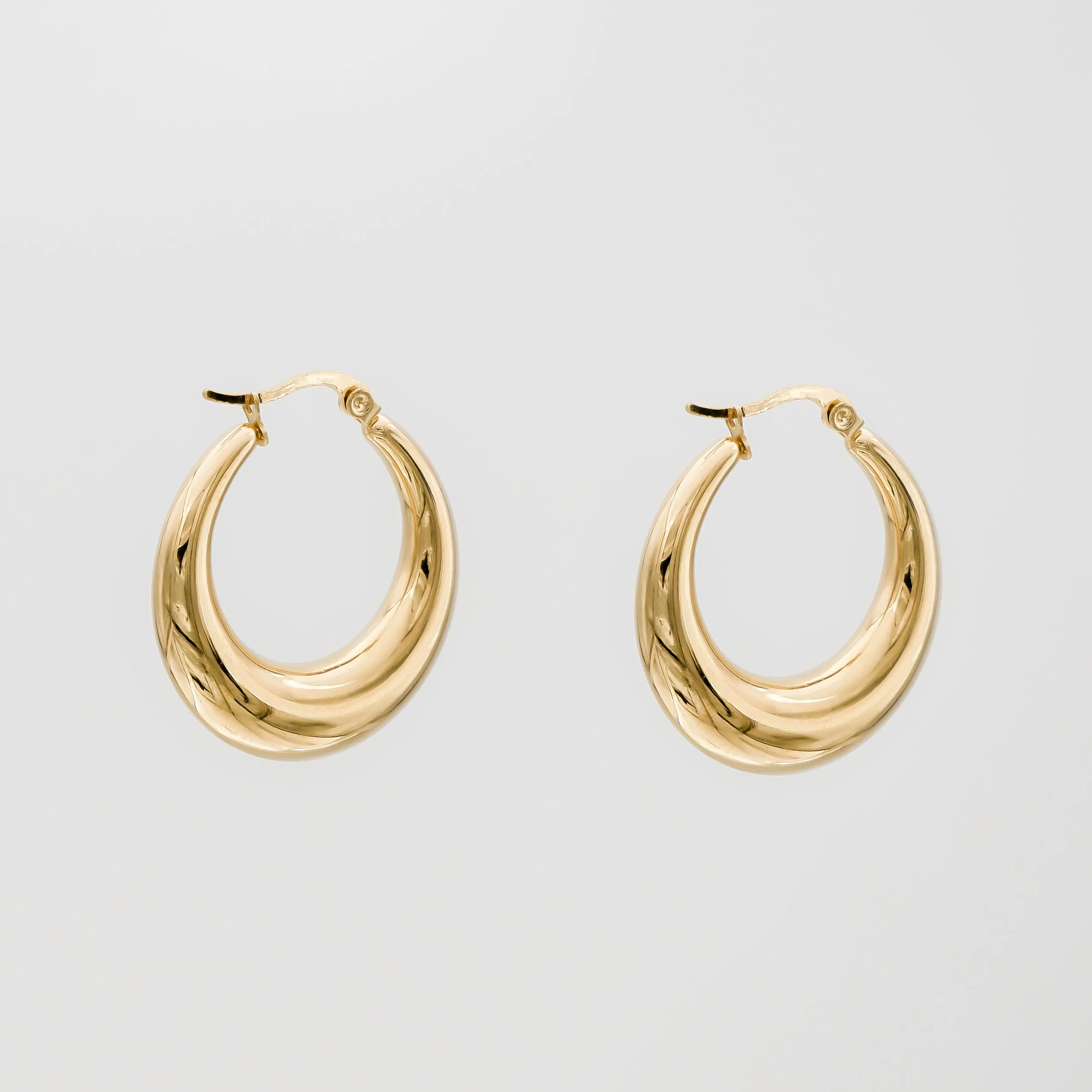 Lina Hoop Earrings | Gold sold by PRYA product image thumbnail 4