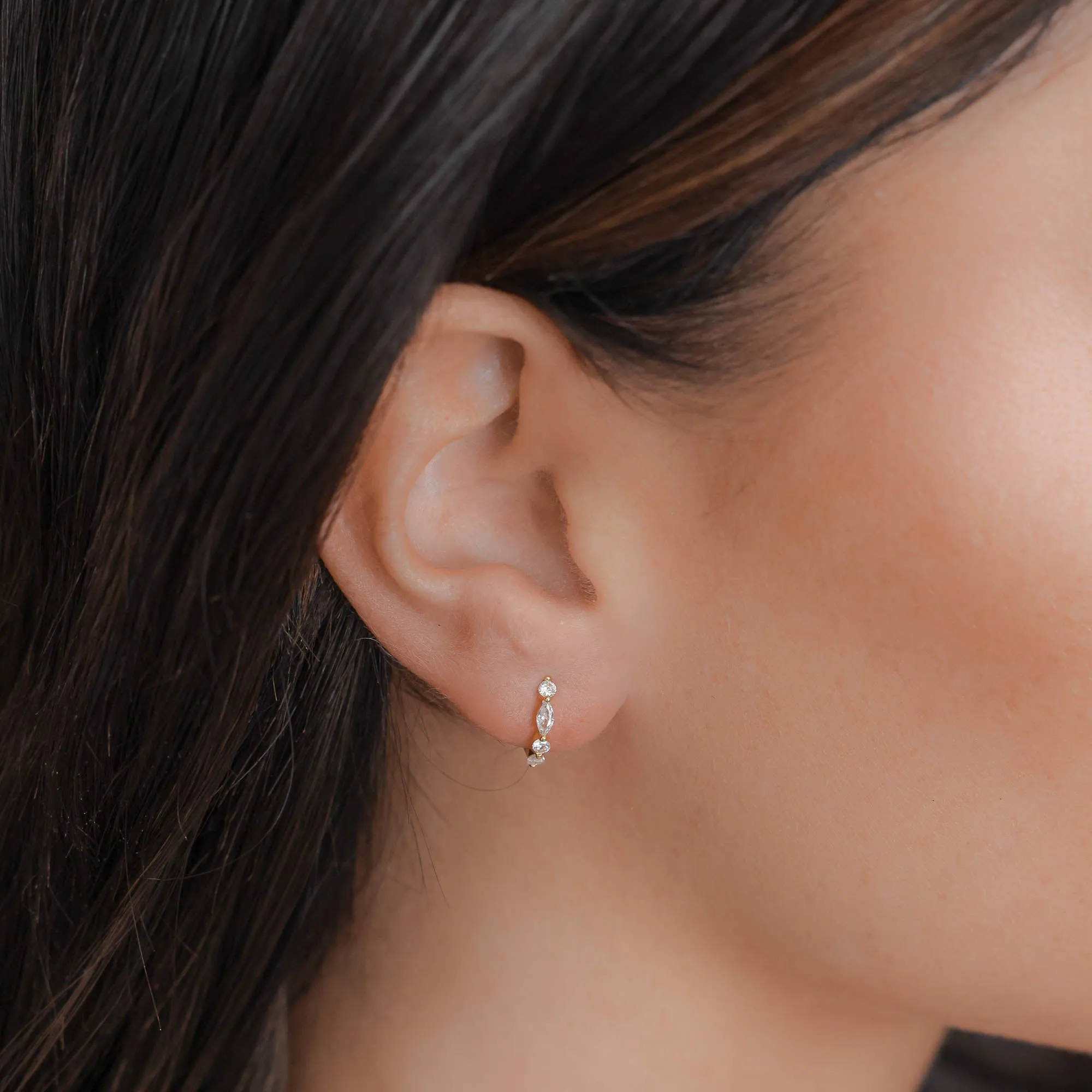 Lyla Huggie Earrings sold by PRYA product image thumbnail 2