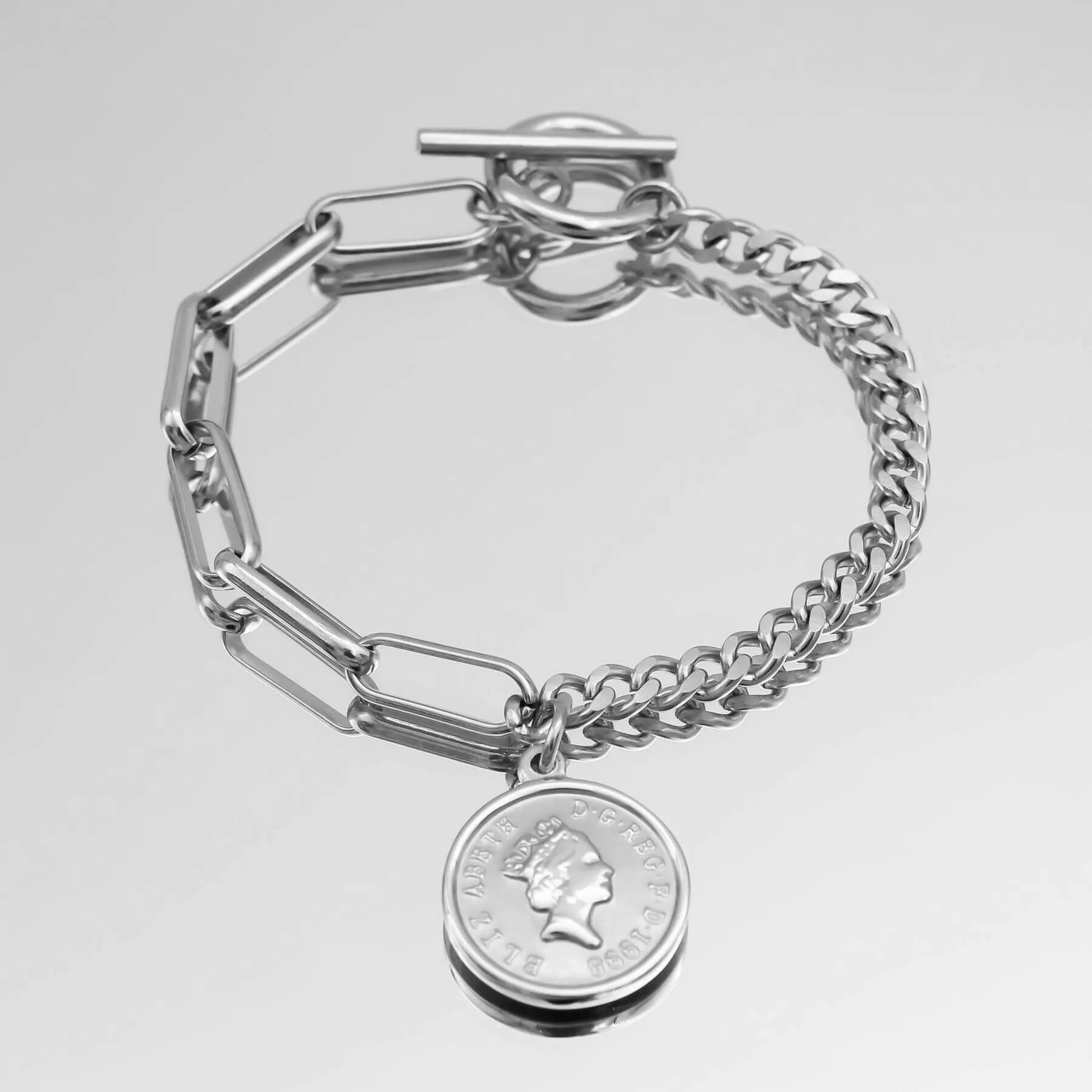 Coin Link Bracelet sold by PRYA product image thumbnail 2