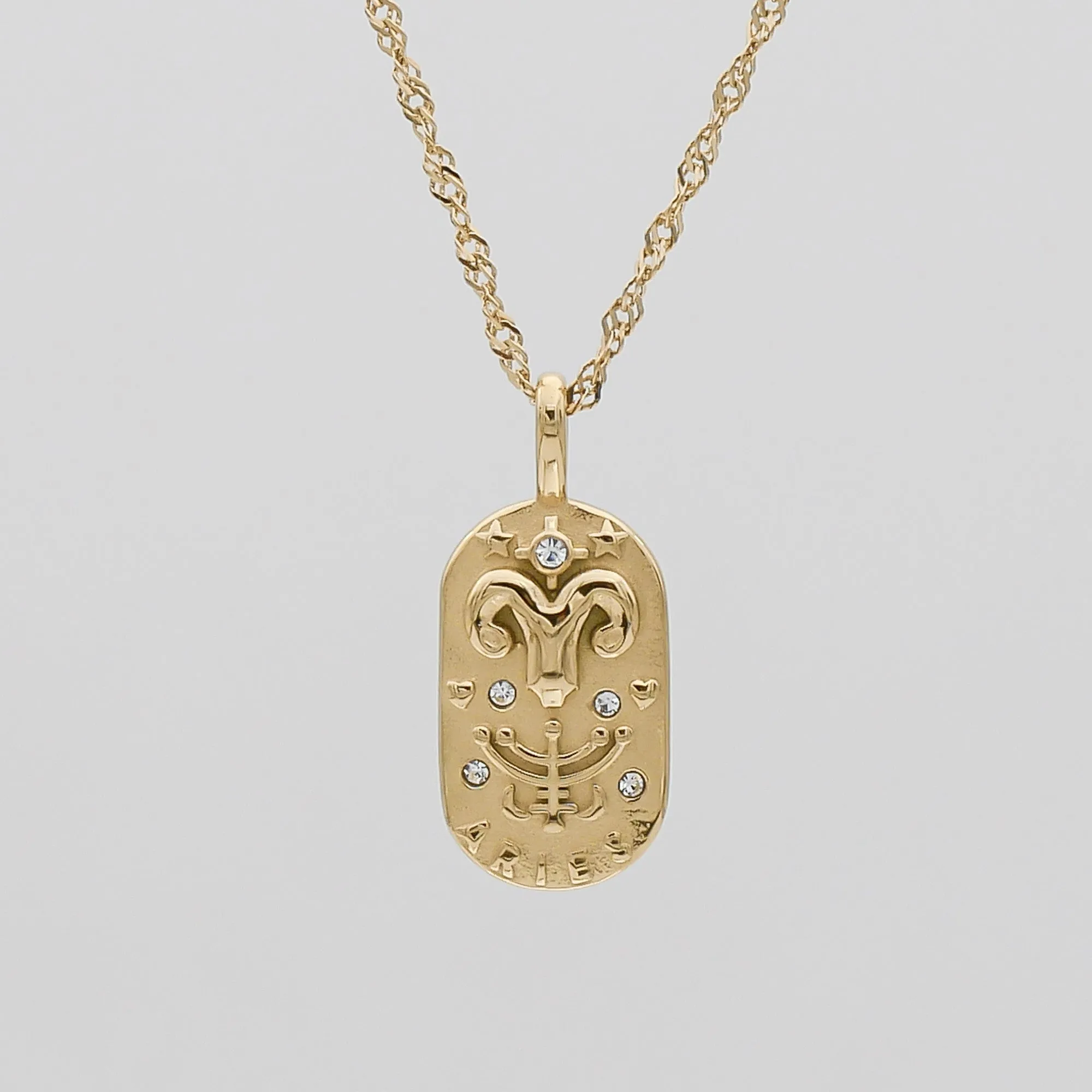 Zodiac Tarot Card Necklace sold by PRYA product image thumbnail 3