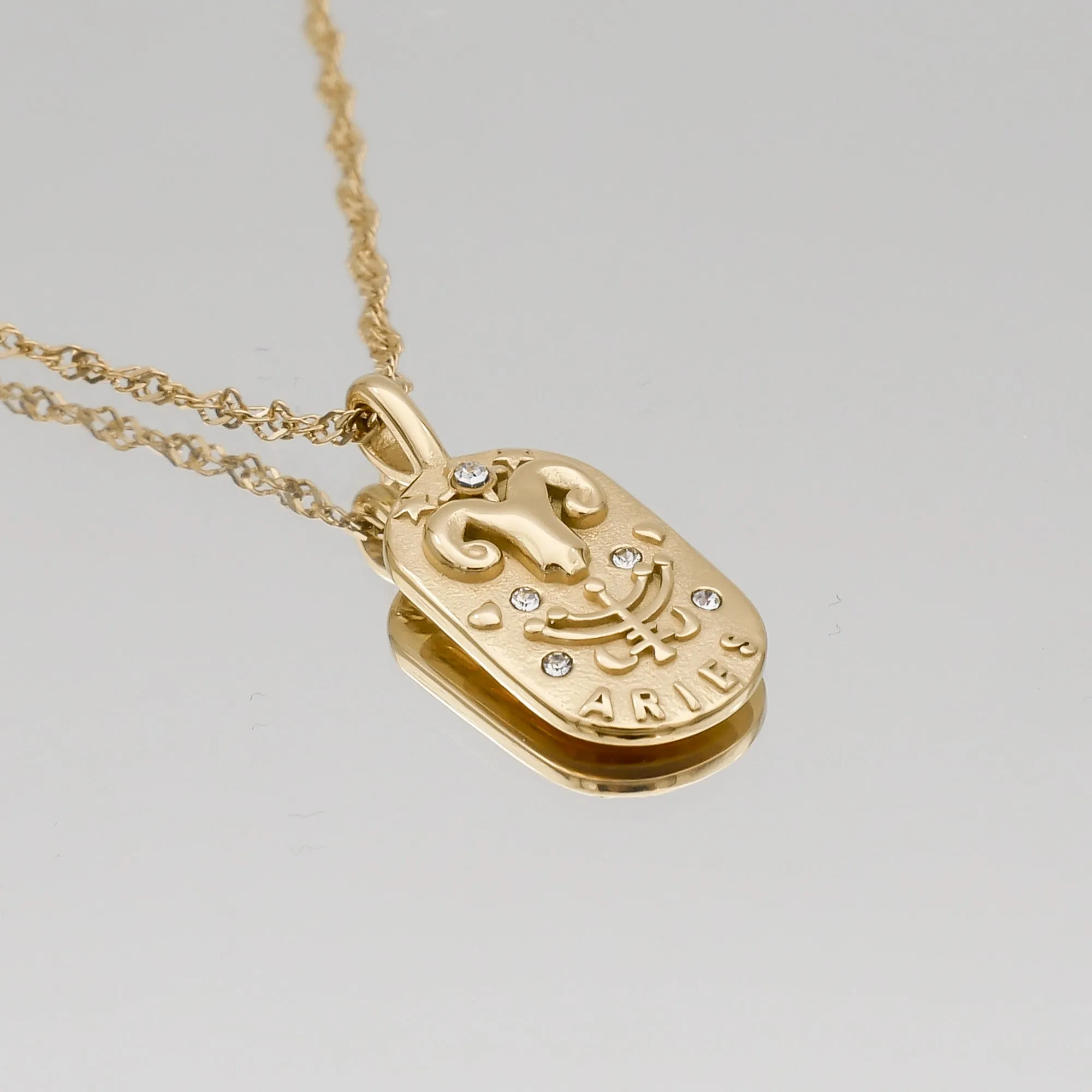 Zodiac Tarot Card Necklace sold by PRYA product image thumbnail 4