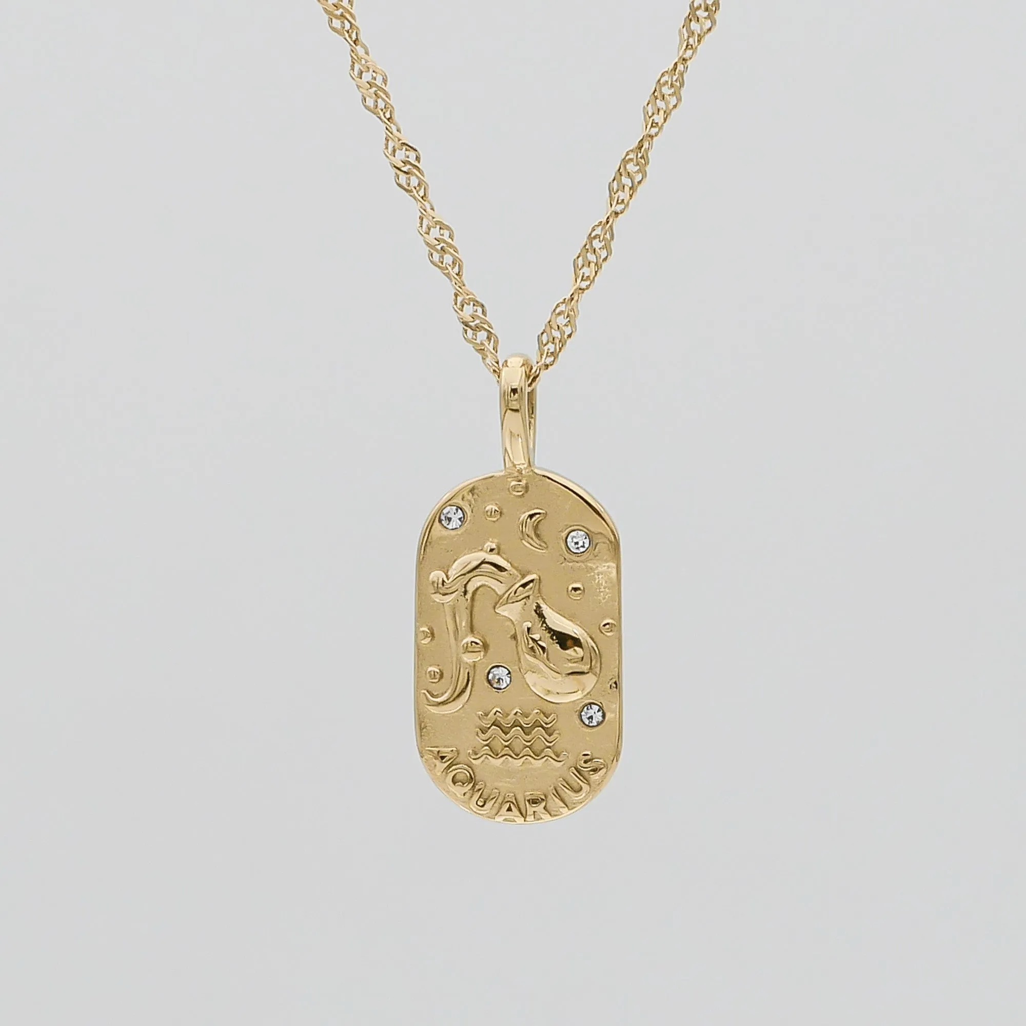 Zodiac Tarot Card Necklace sold by PRYA