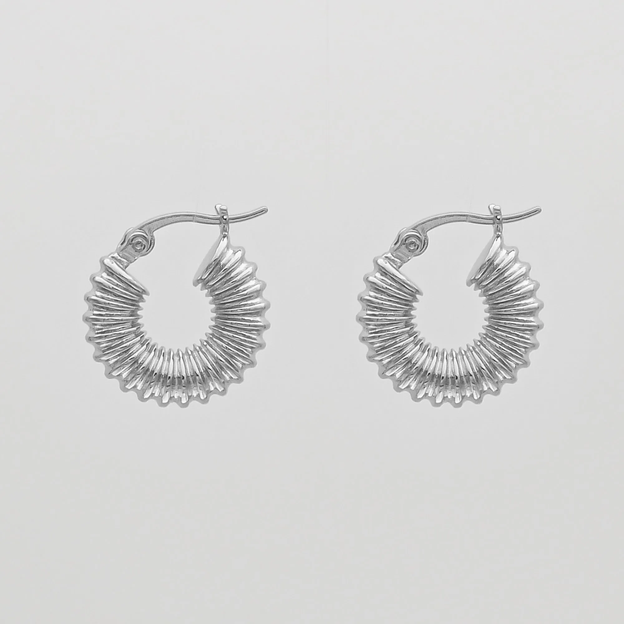 Zuri Ridge Hoop Earrings sold by PRYA product image thumbnail 2