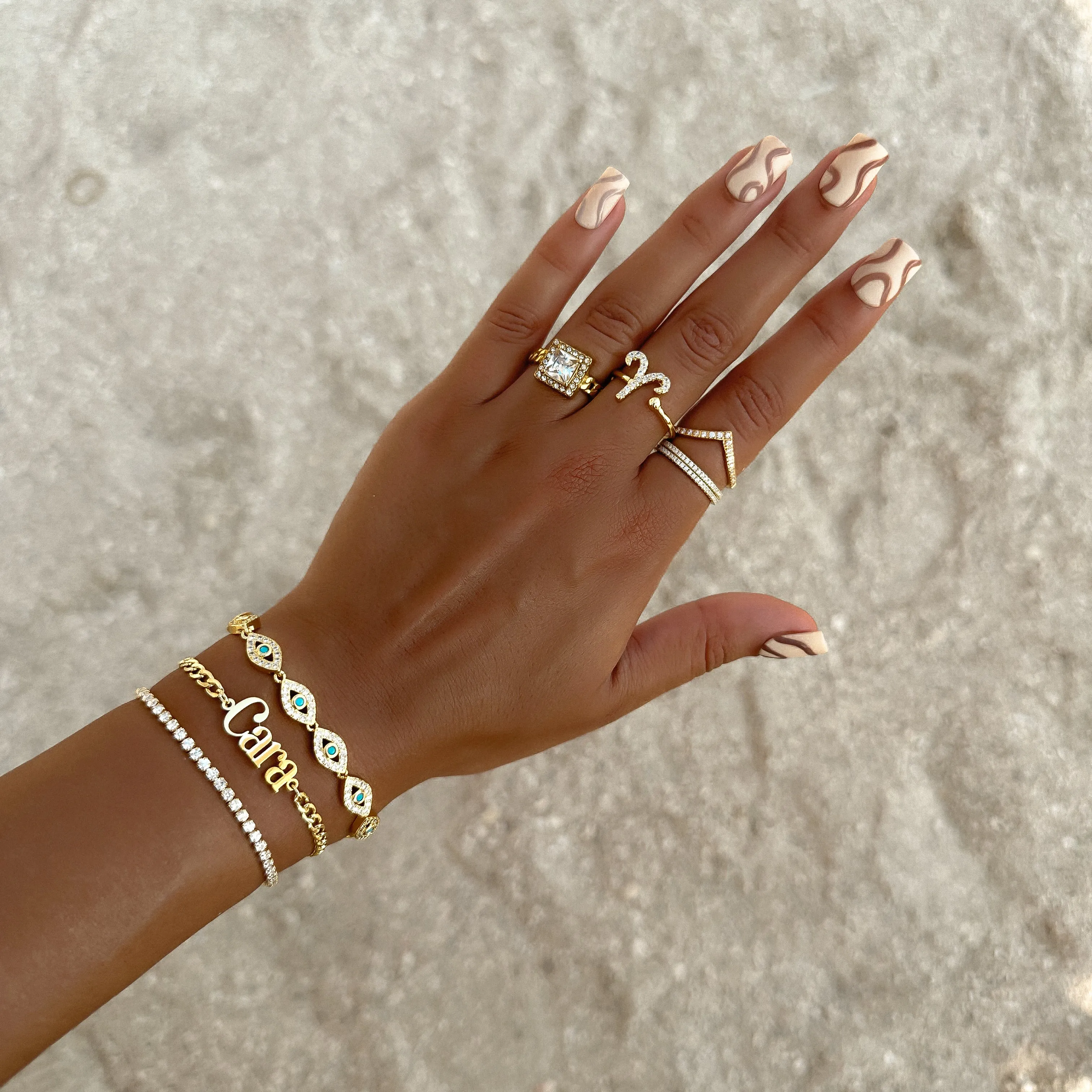 Dubai Custom Name Bracelet sold by PRYA product image thumbnail 2