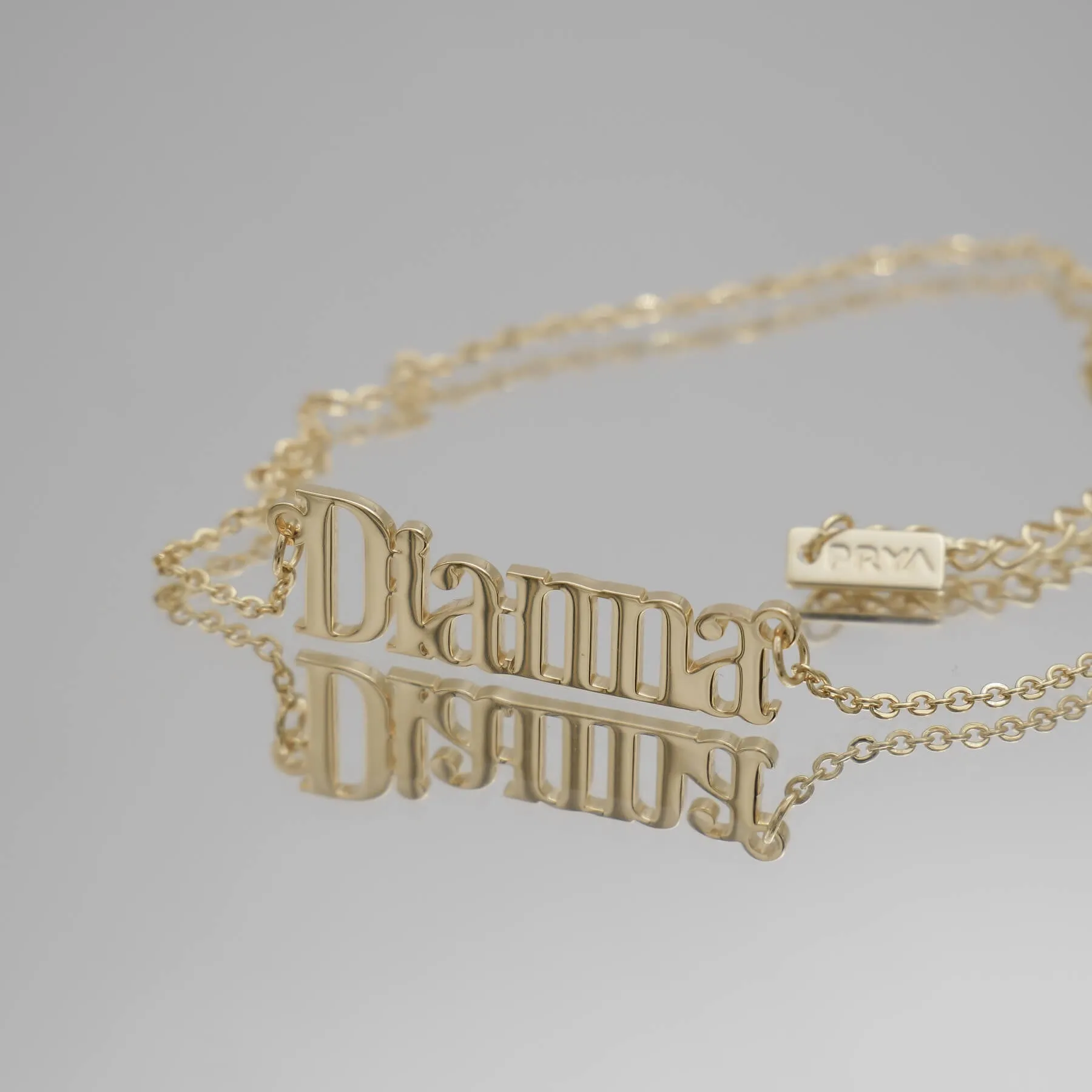 Manhattan Custom Name Necklace sold by PRYA product image thumbnail 4