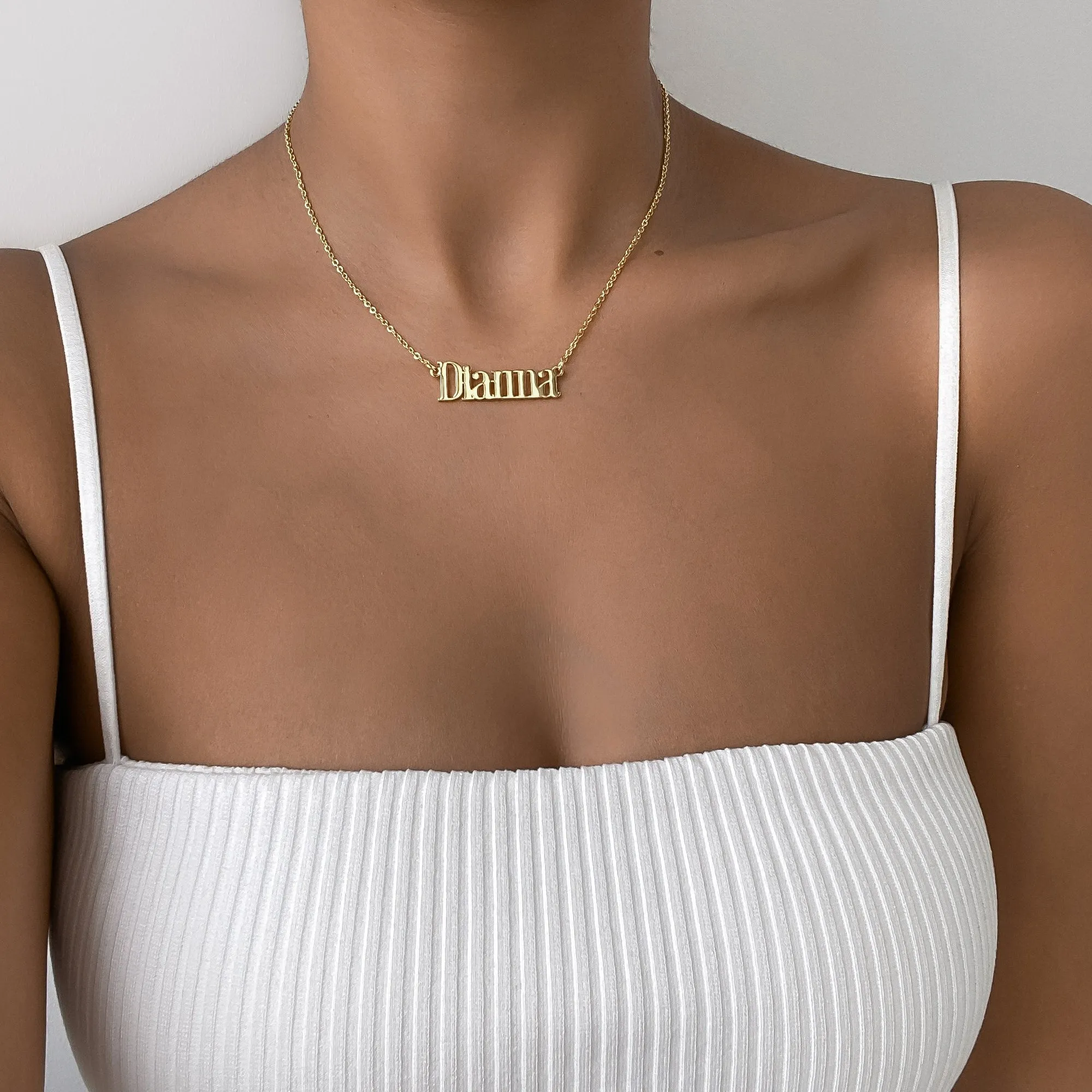Manhattan Custom Name Necklace sold by PRYA product image thumbnail 2