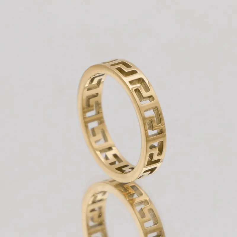 Rue Greek Key Ring sold by PRYA