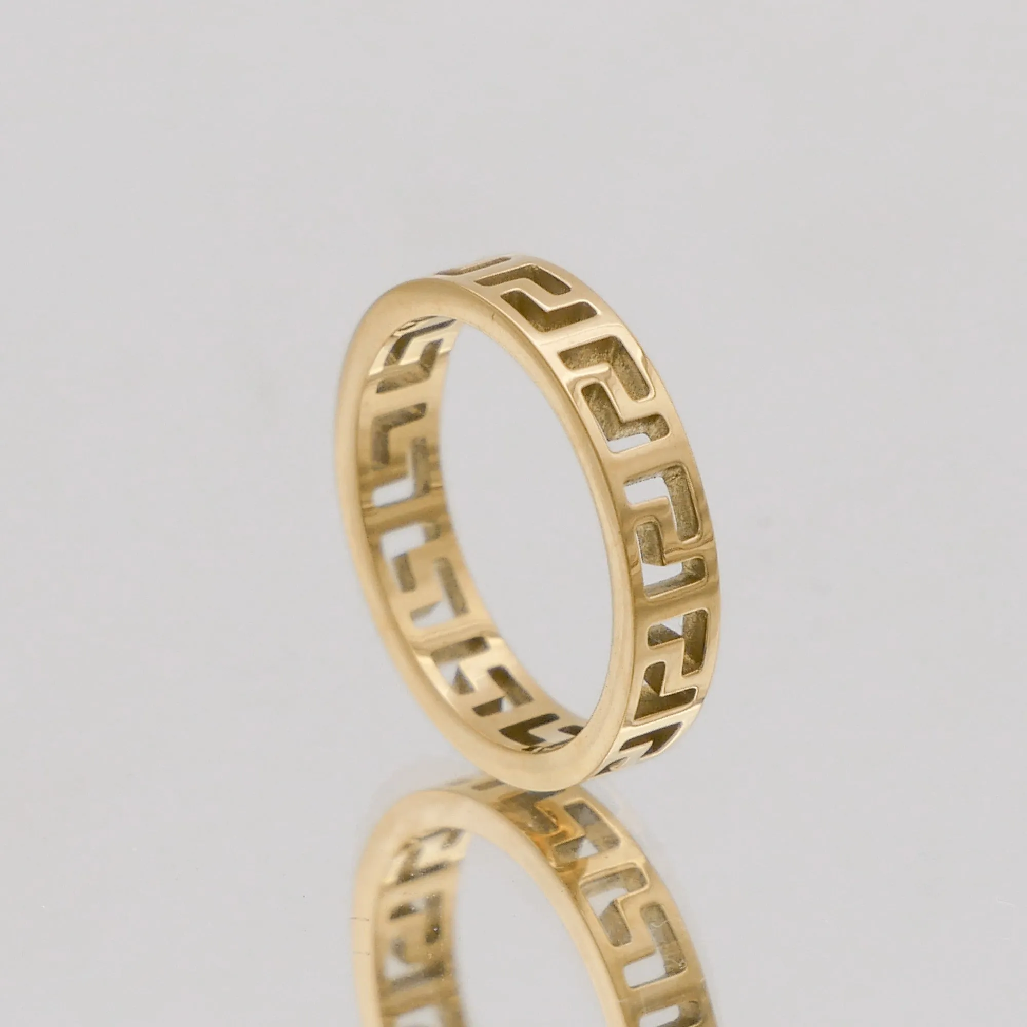 Rue Greek Key Ring sold by PRYA