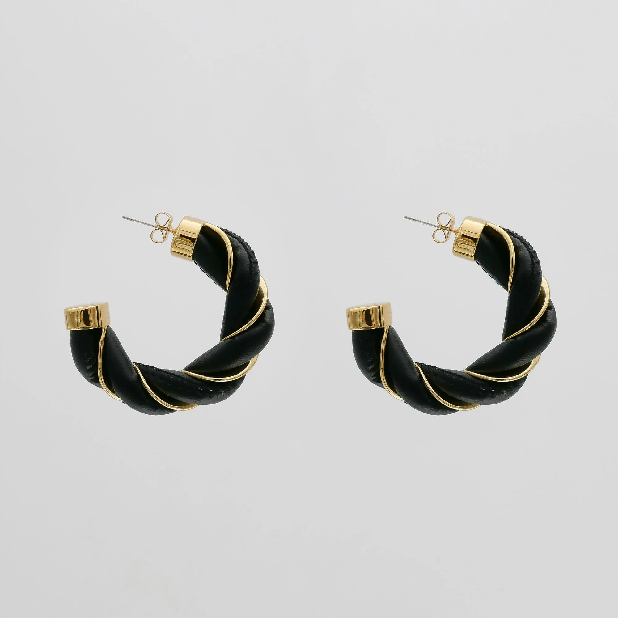 Chloe Leather Earrings sold by PRYA product image thumbnail 4