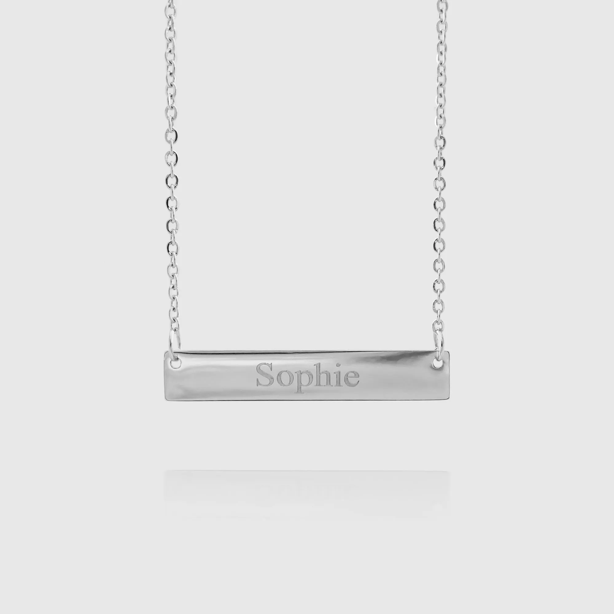 Engraved Custom Bar Necklace sold by PRYA product image thumbnail 2