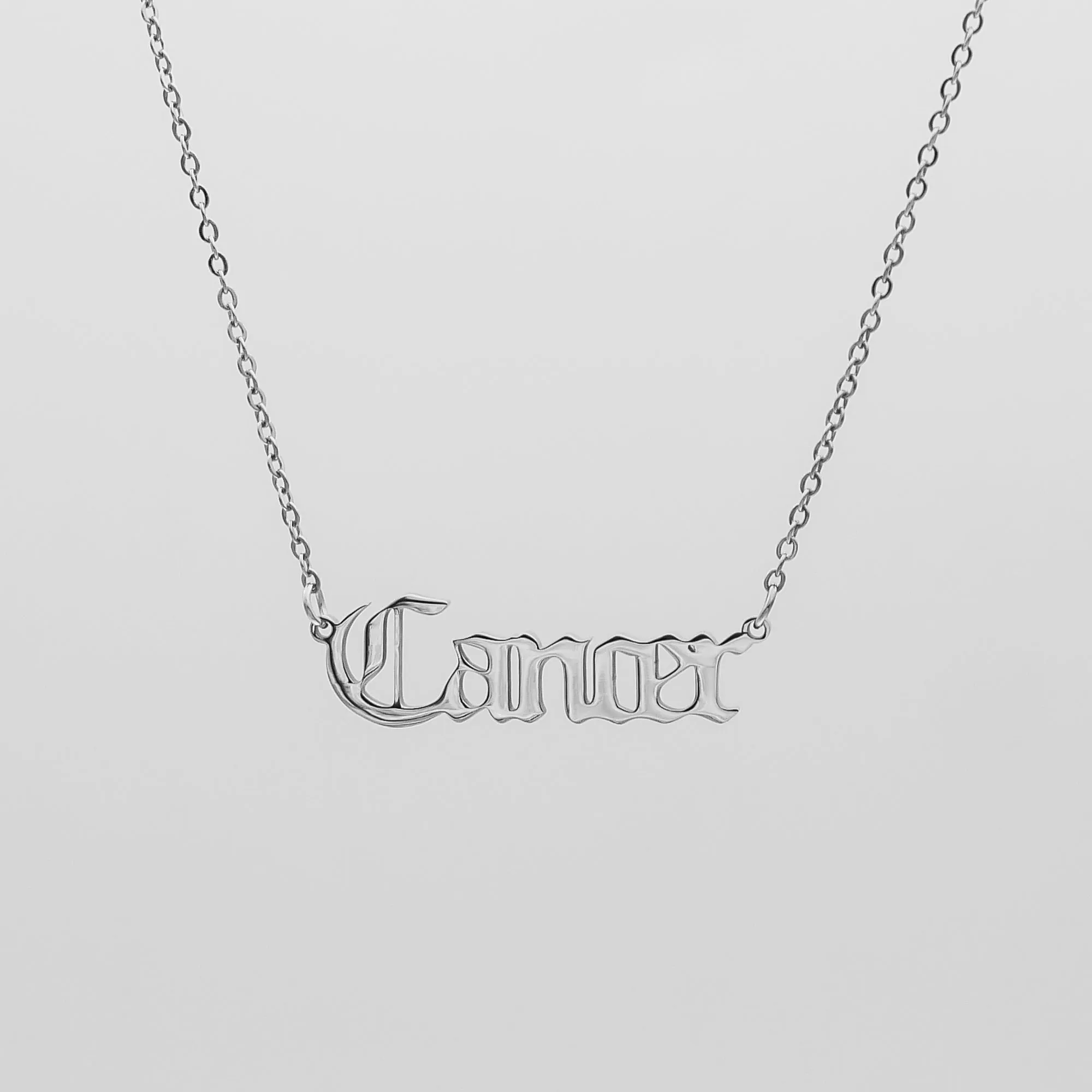 Old English Zodiac Name Necklace sold by PRYA product image thumbnail 5