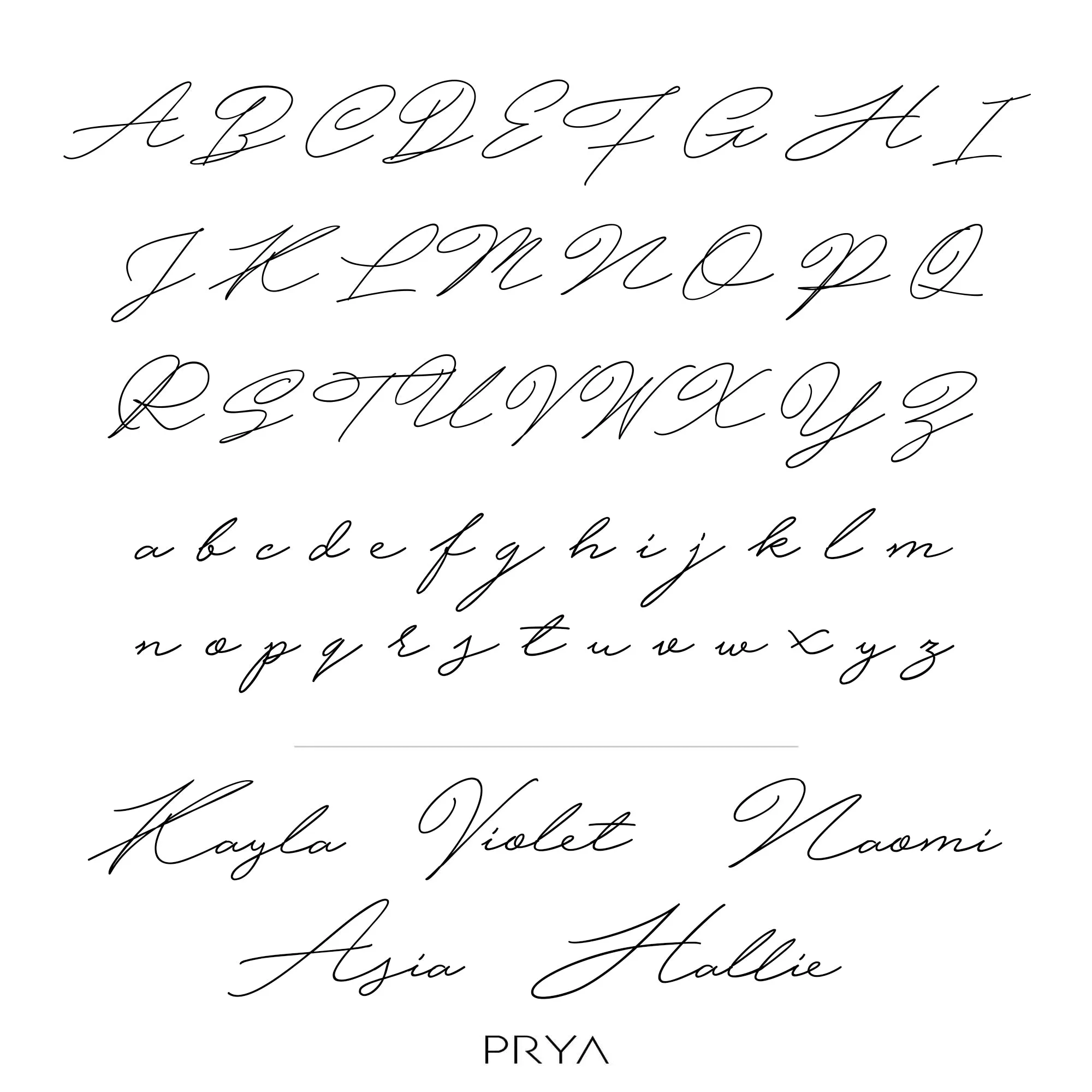 Valencia Custom Name Necklace sold by PRYA product image thumbnail 5