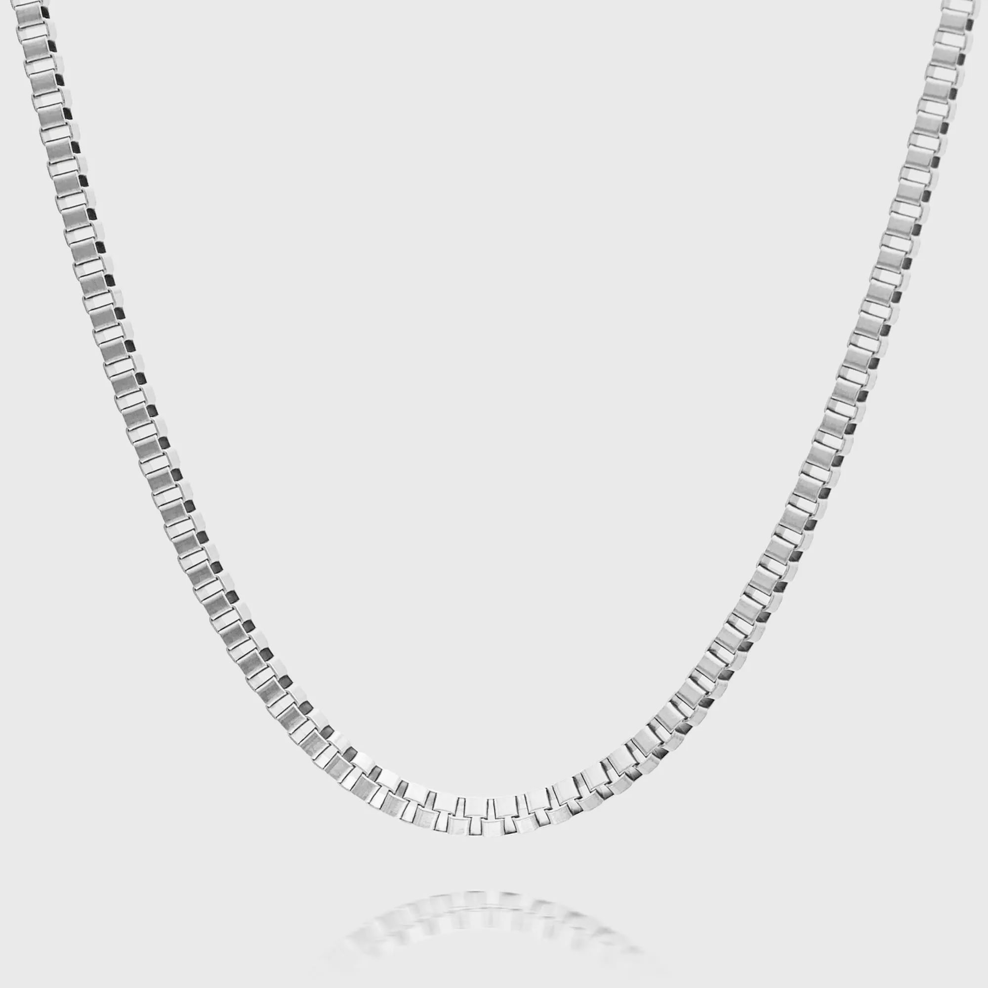 Box Chain Necklace | Silver sold by PRYA product image thumbnail 2