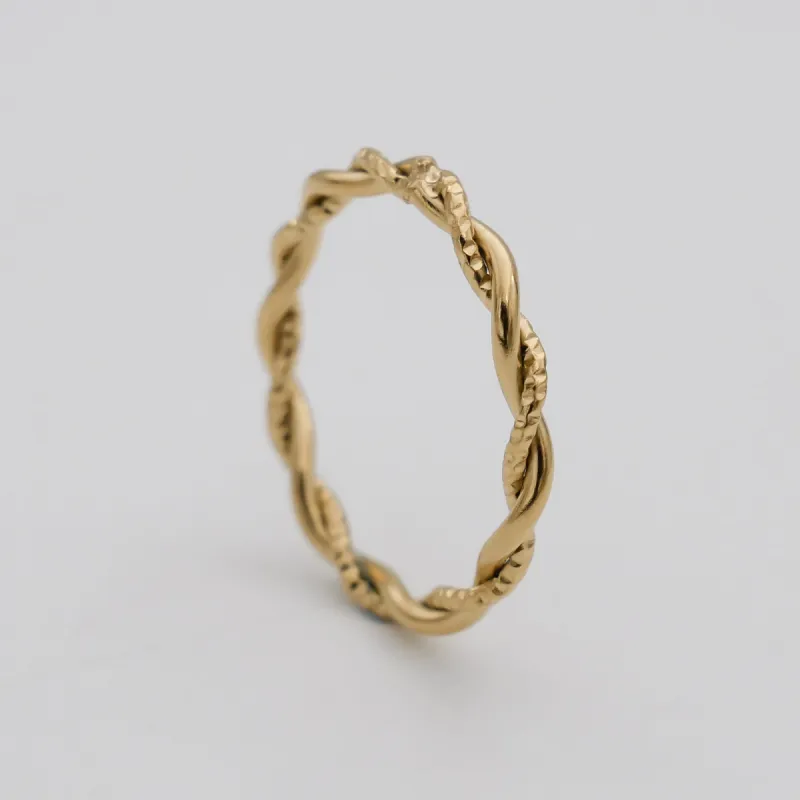 Aicha Twisted Ring sold by PRYA