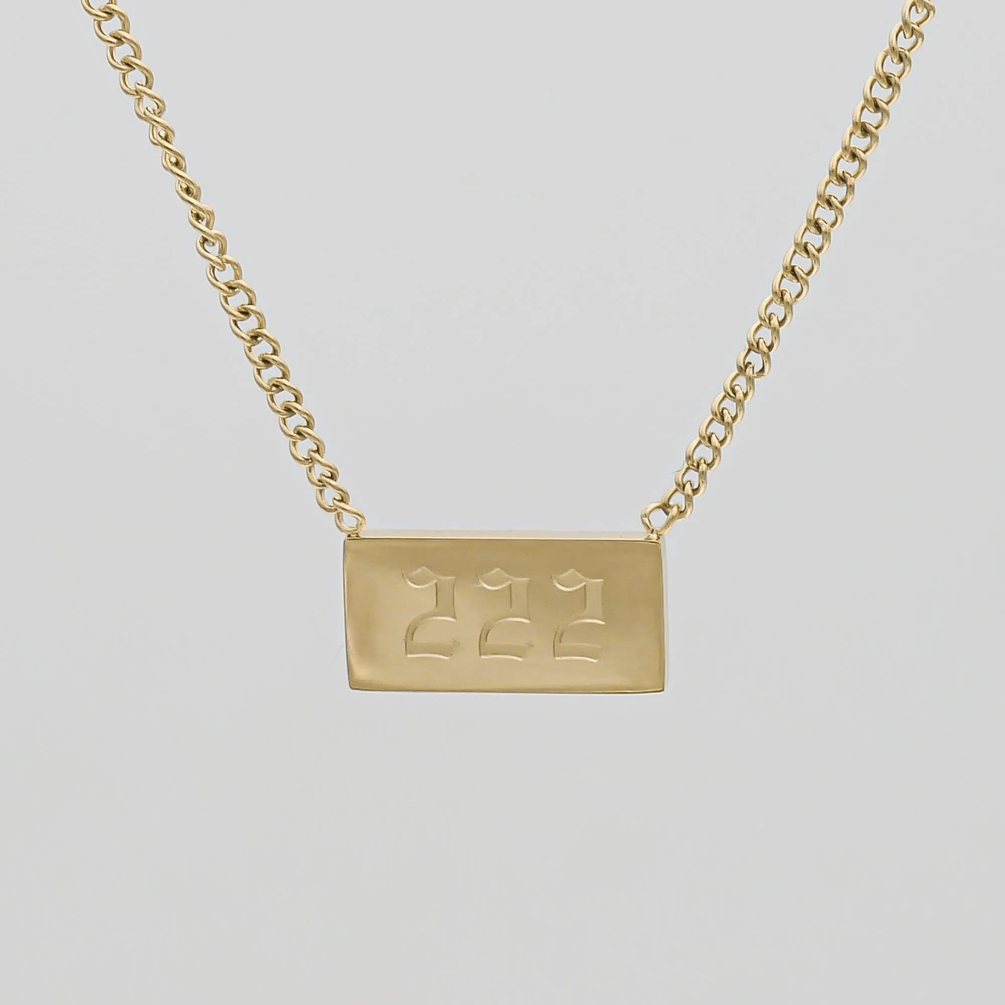 Angel Number Tablet Necklace sold by PRYA product image thumbnail 4