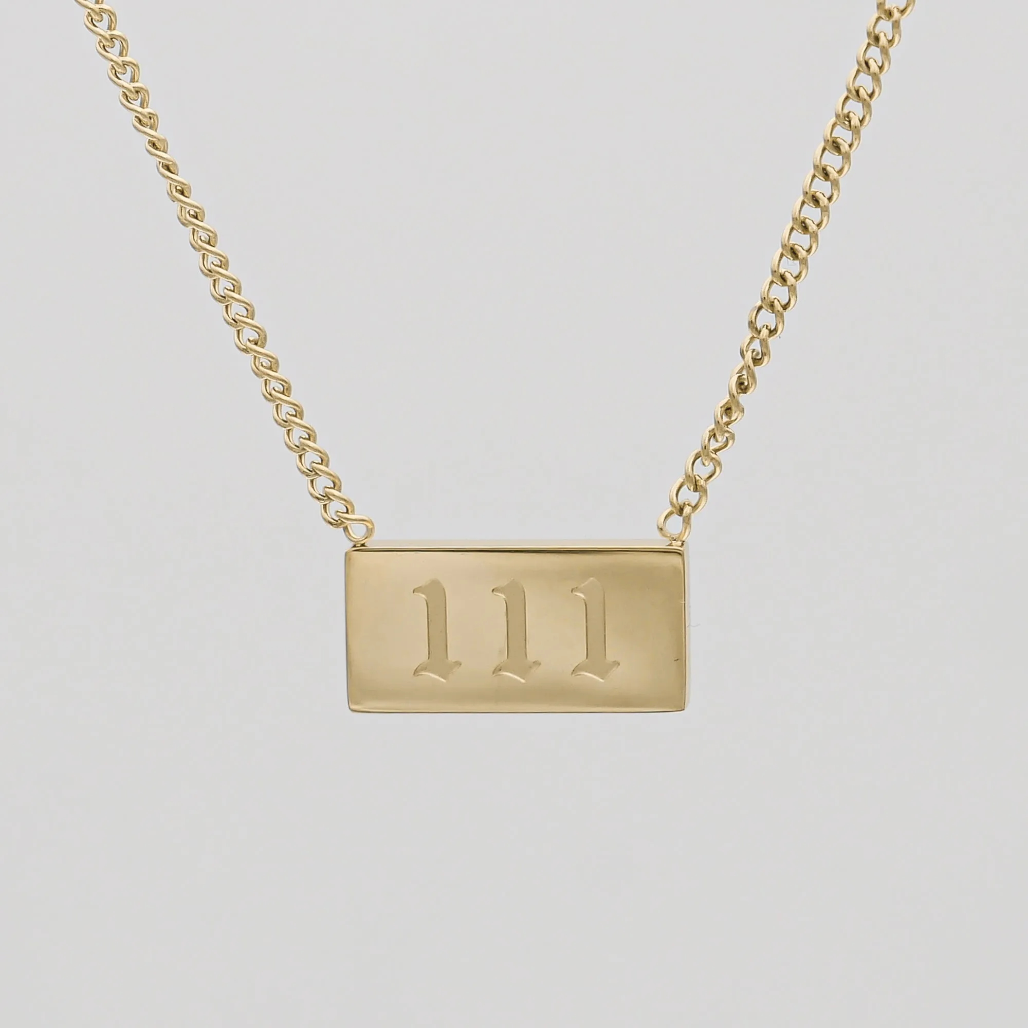 Angel Number Tablet Necklace sold by PRYA product image thumbnail 2