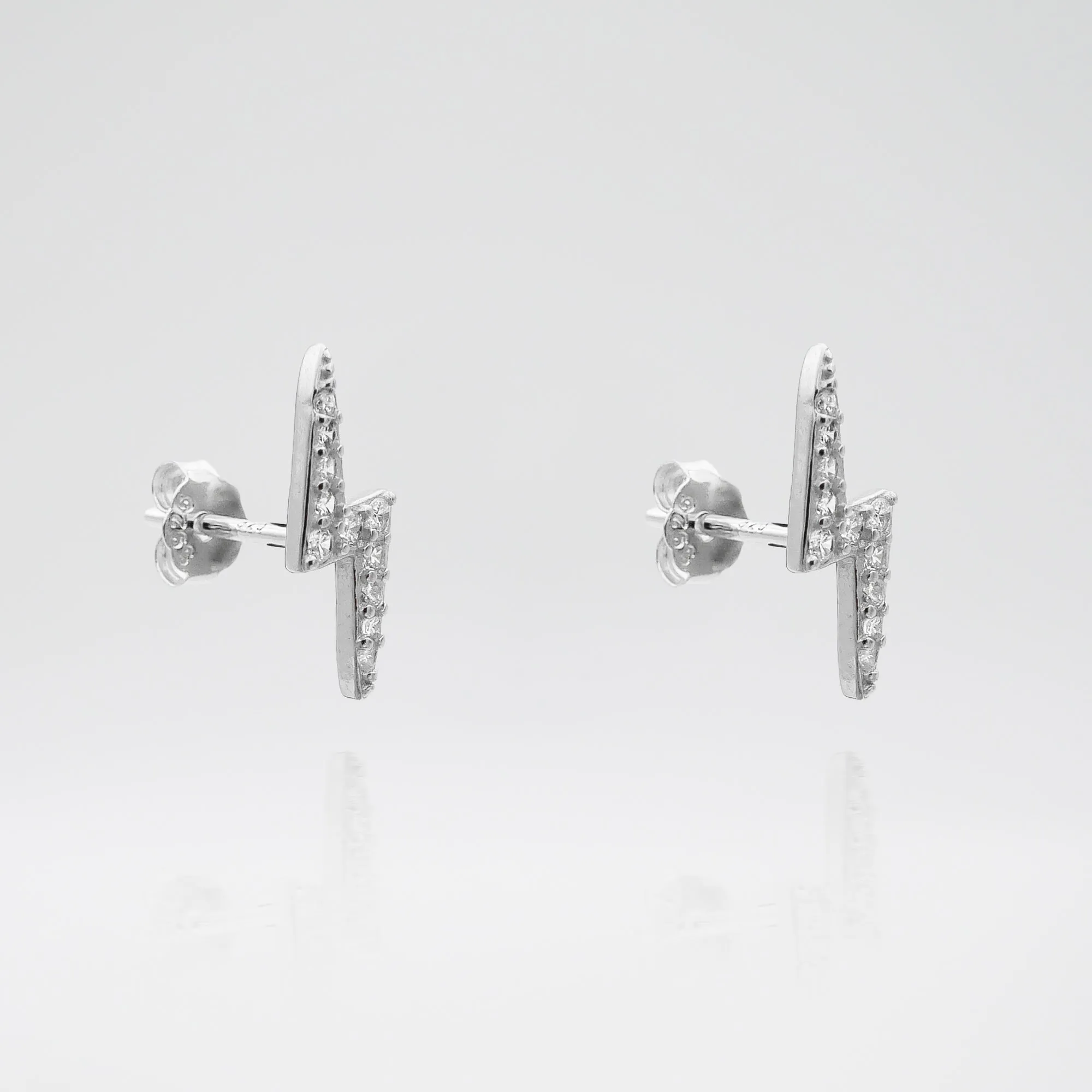 Lightning Bolt Stud Earrings sold by PRYA product image thumbnail 5