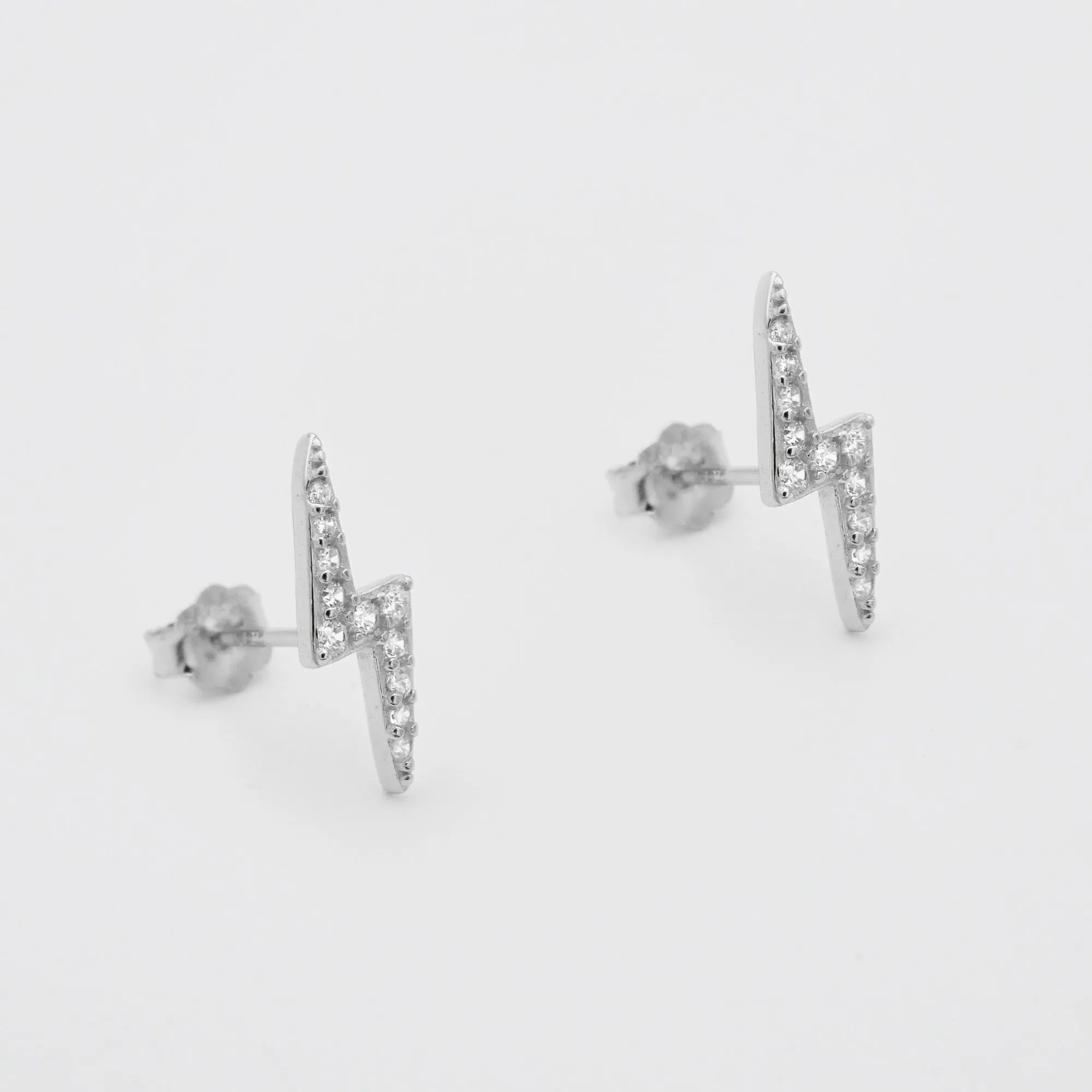 Lightning Bolt Stud Earrings sold by PRYA product image thumbnail 3